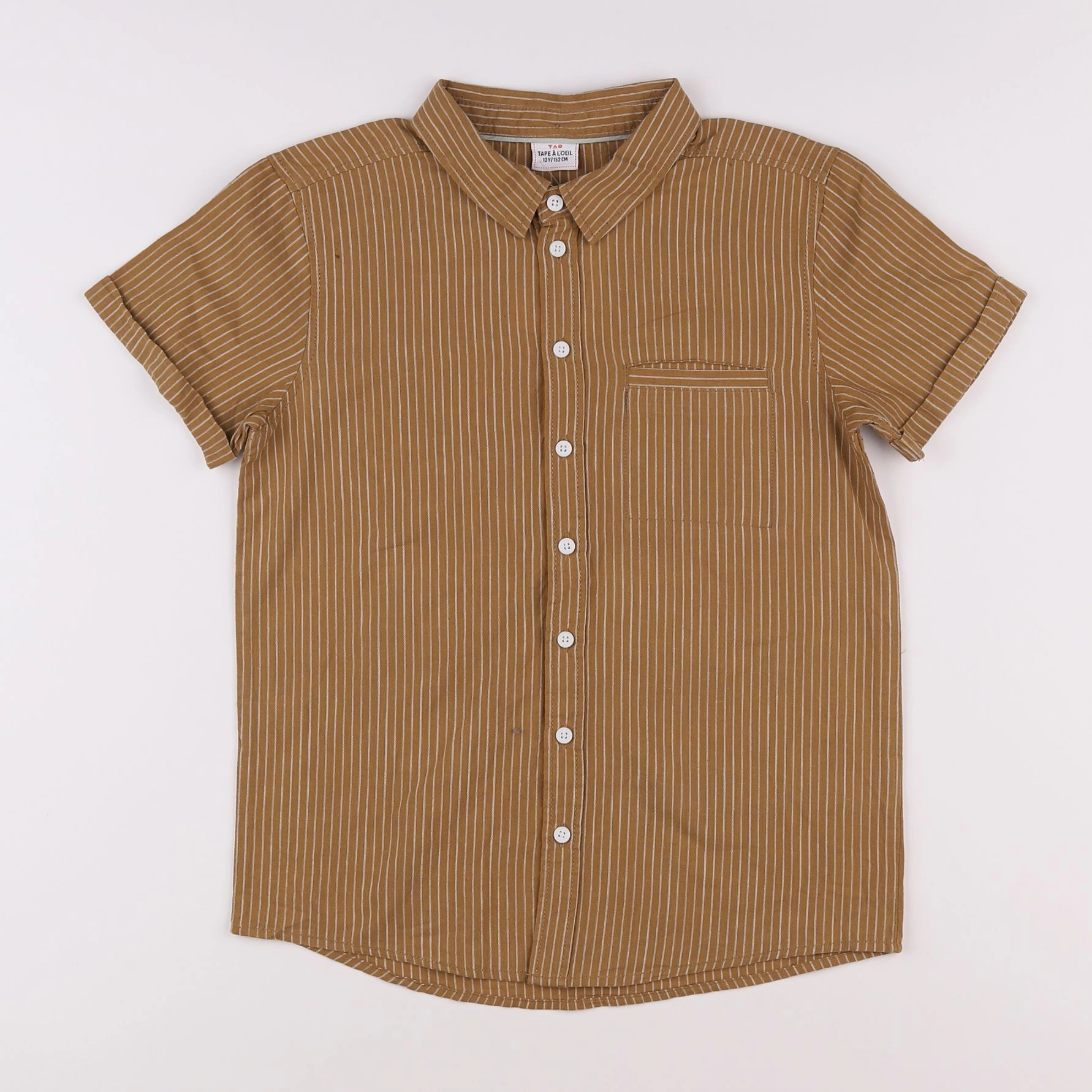 Tape à l'oeil - chemise marron - 12 ans