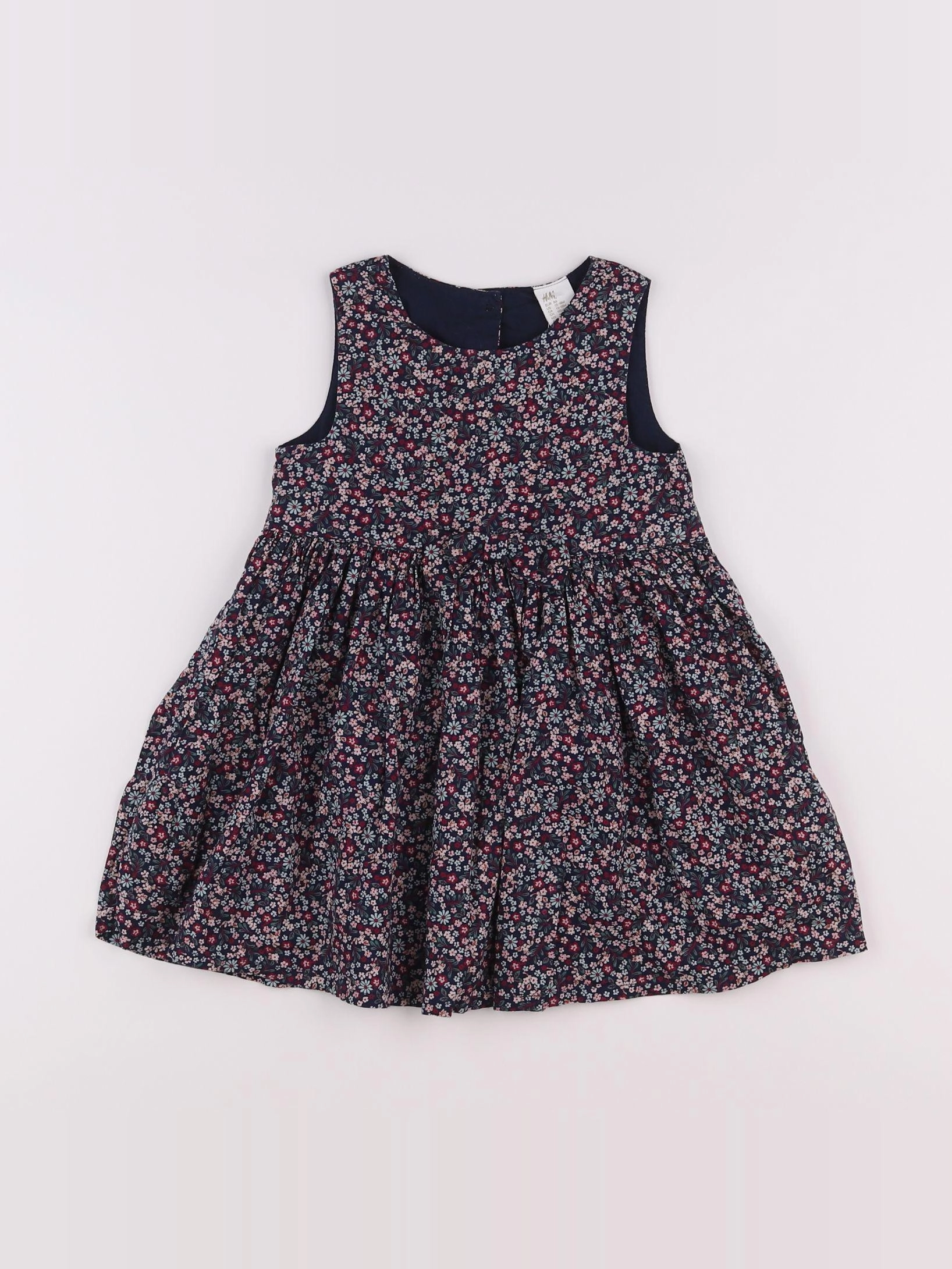 H&M - robe bleu - 12/18 mois