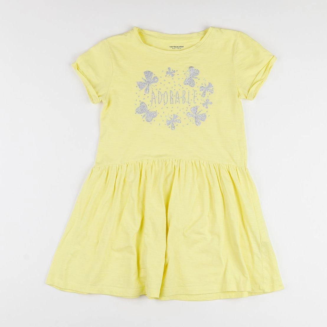 Vertbaudet - robe jaune - 8 ans