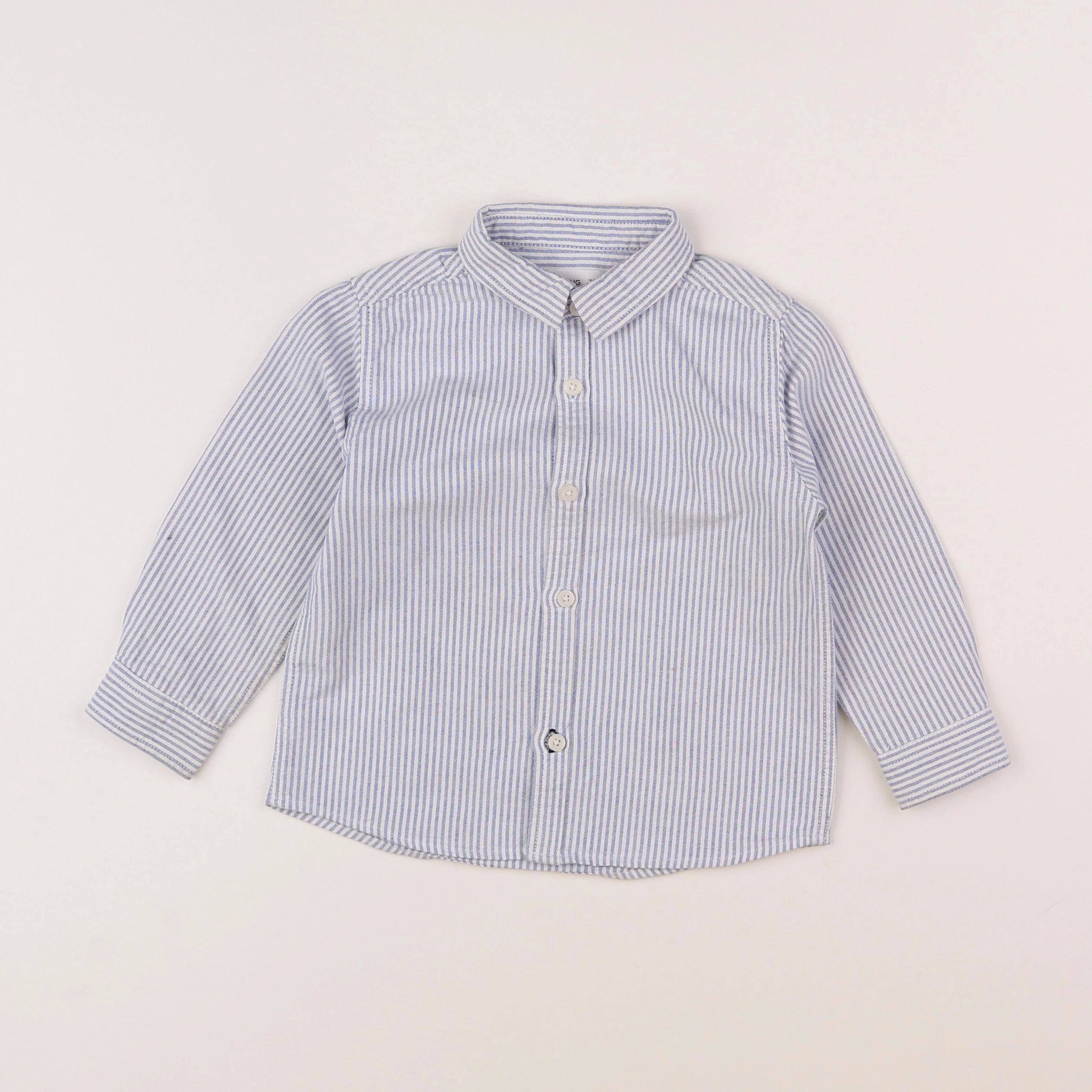 Mango - chemise bleu - 18 mois à 2 ans