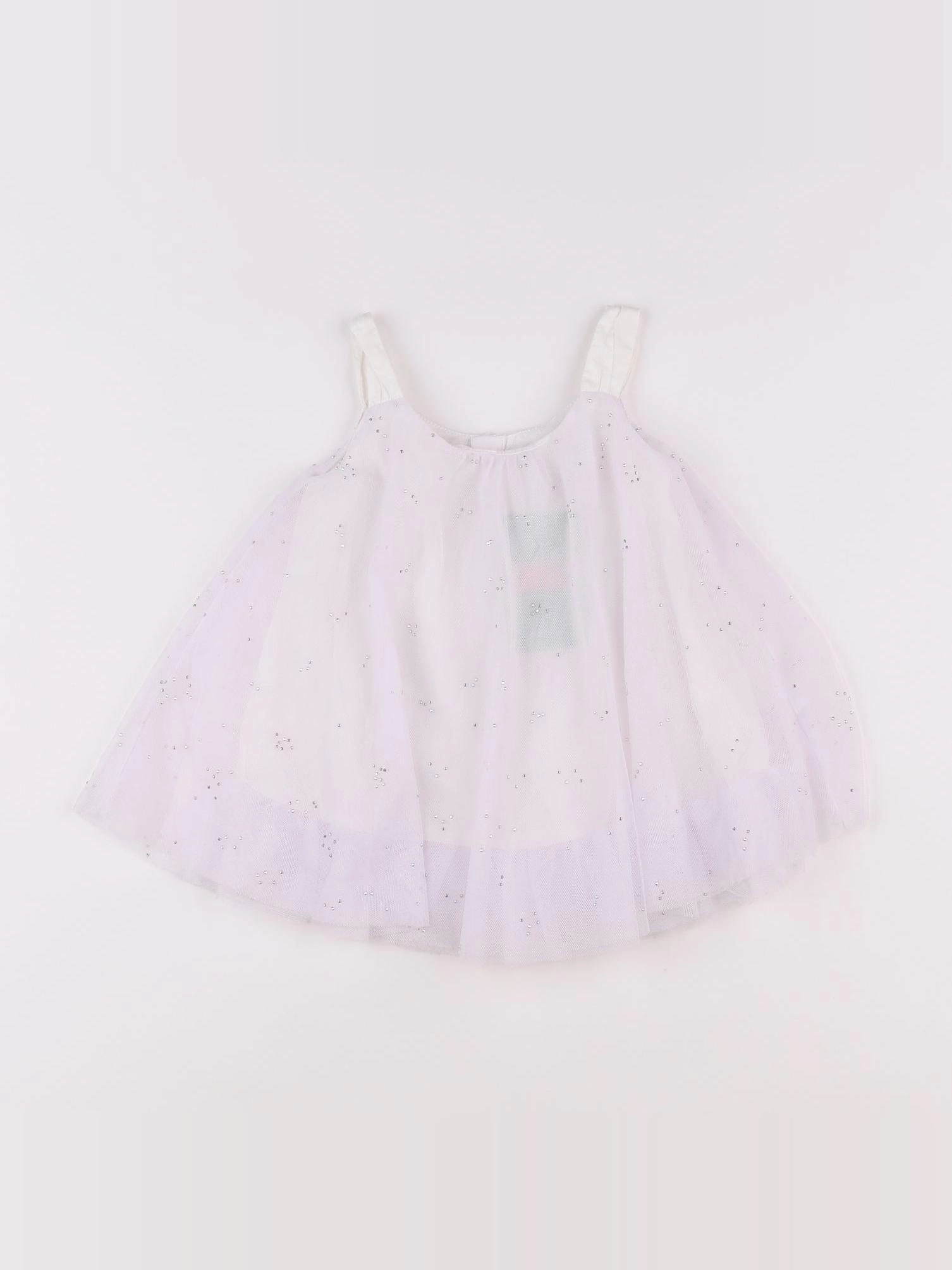 Absorba - robe blanc - 9 mois