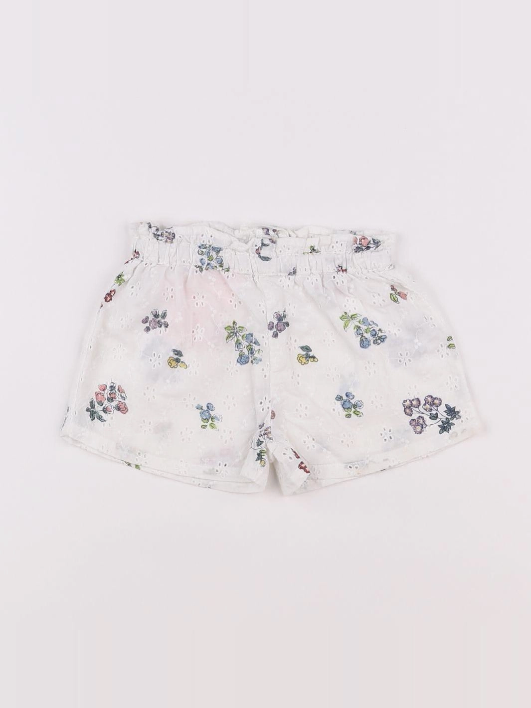 Monoprix - short blanc - 9 mois