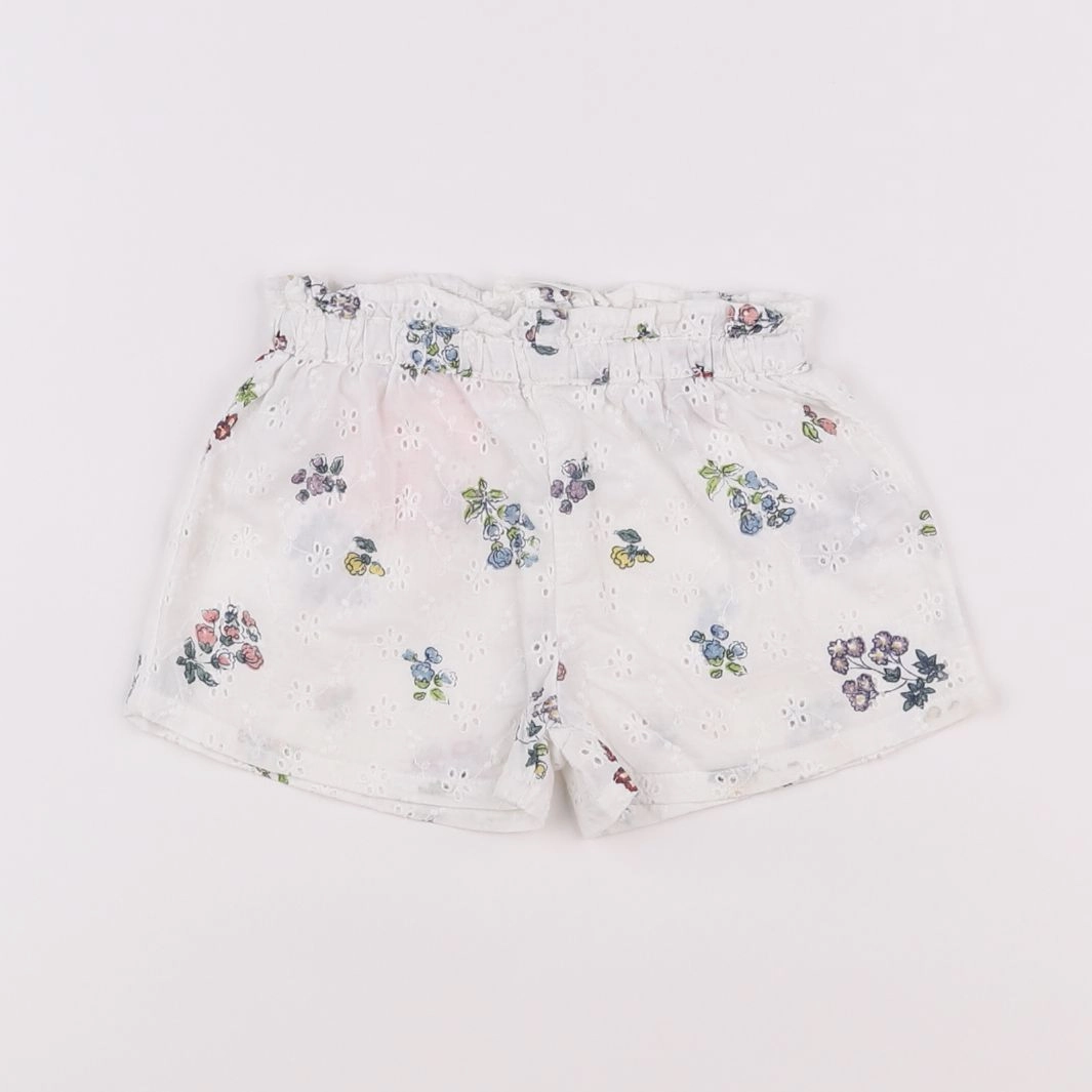 Monoprix - short blanc - 9 mois