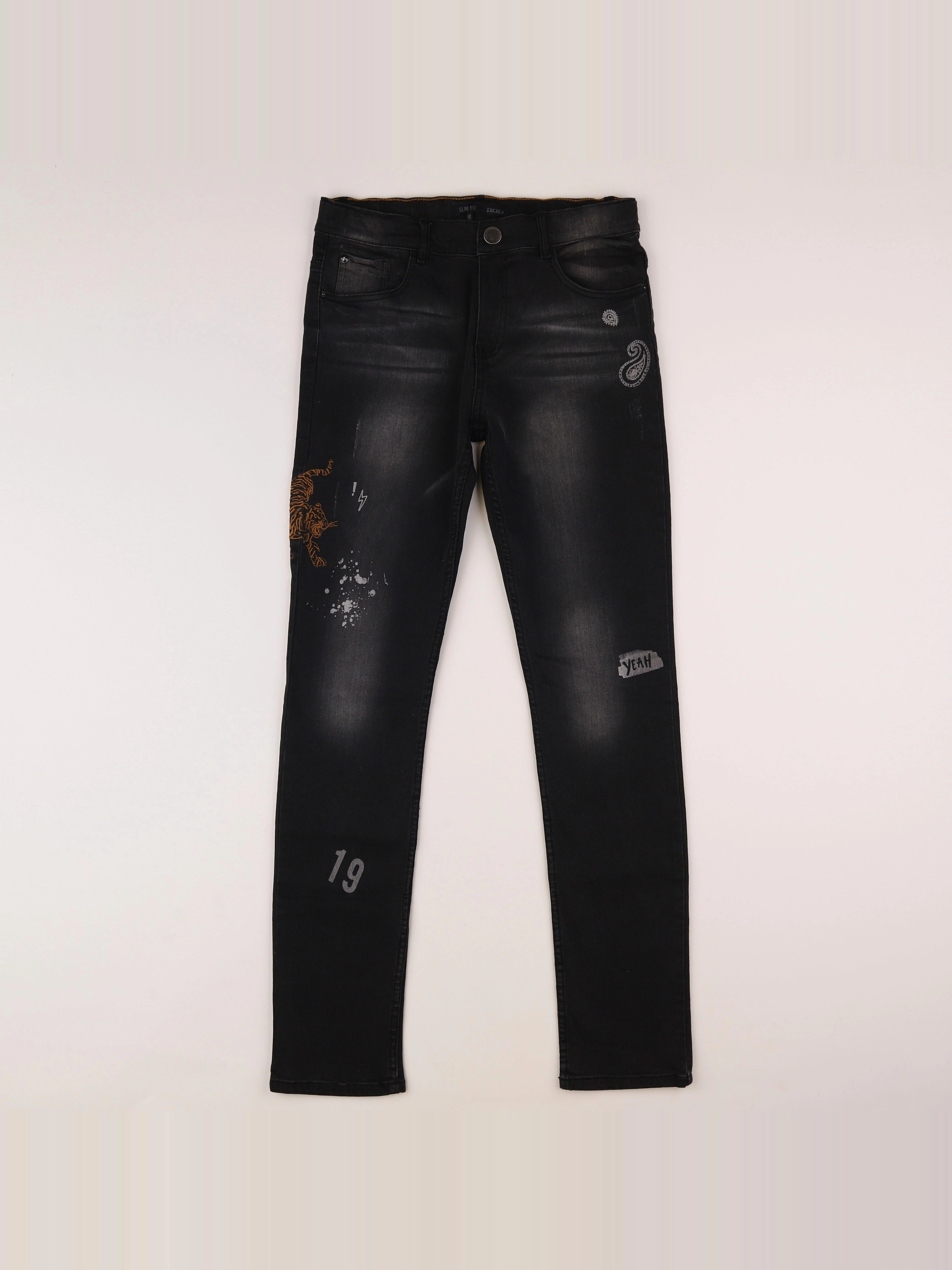 IKKS - jean noir - 14 ans