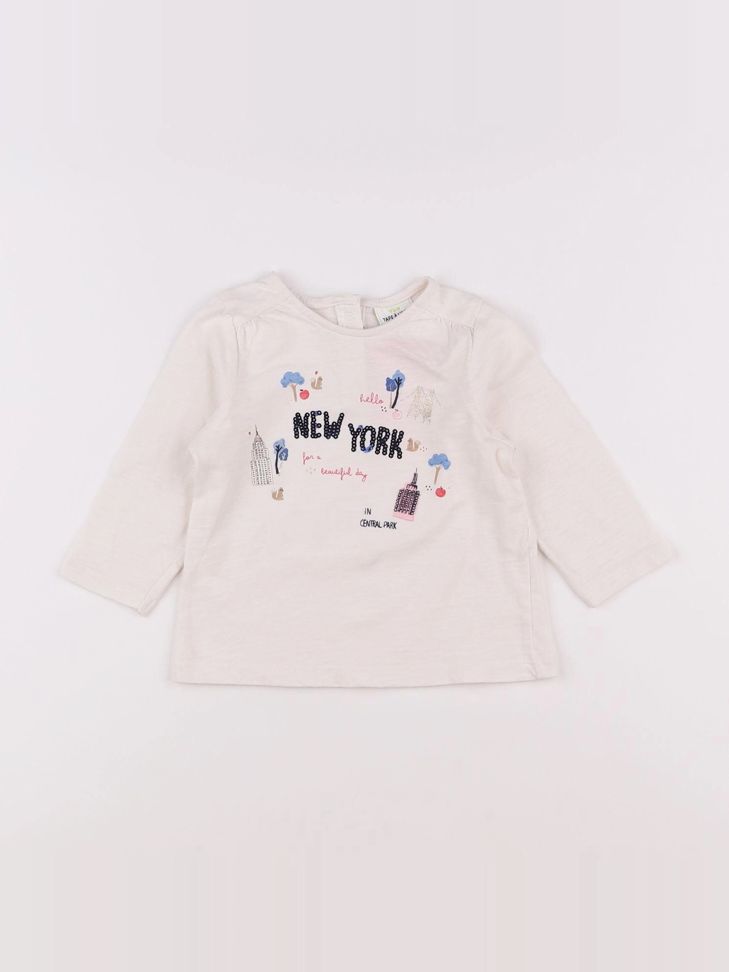Tape à l'oeil - tee-shirt blanc - 12 mois