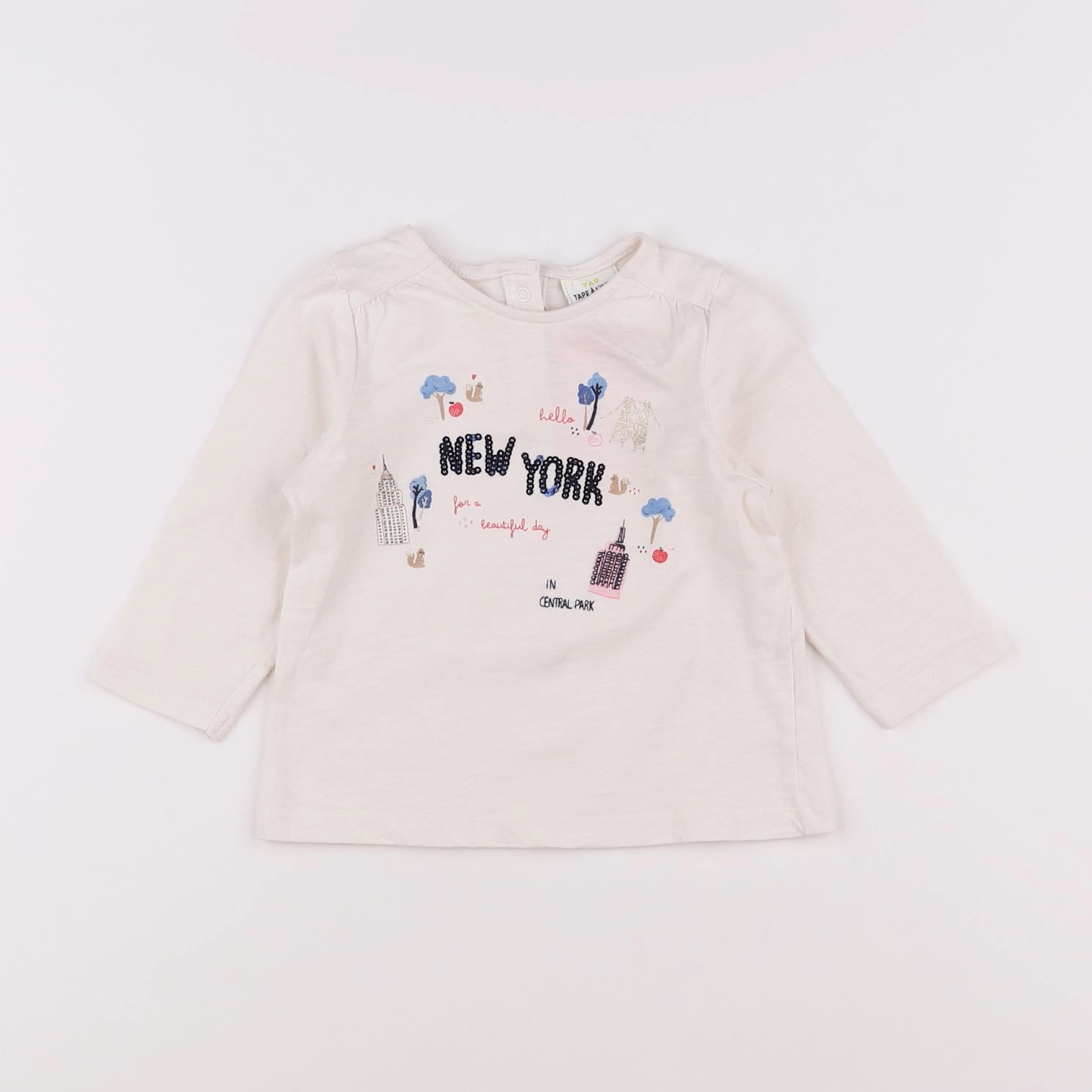 Tape à l'oeil - tee-shirt blanc - 12 mois