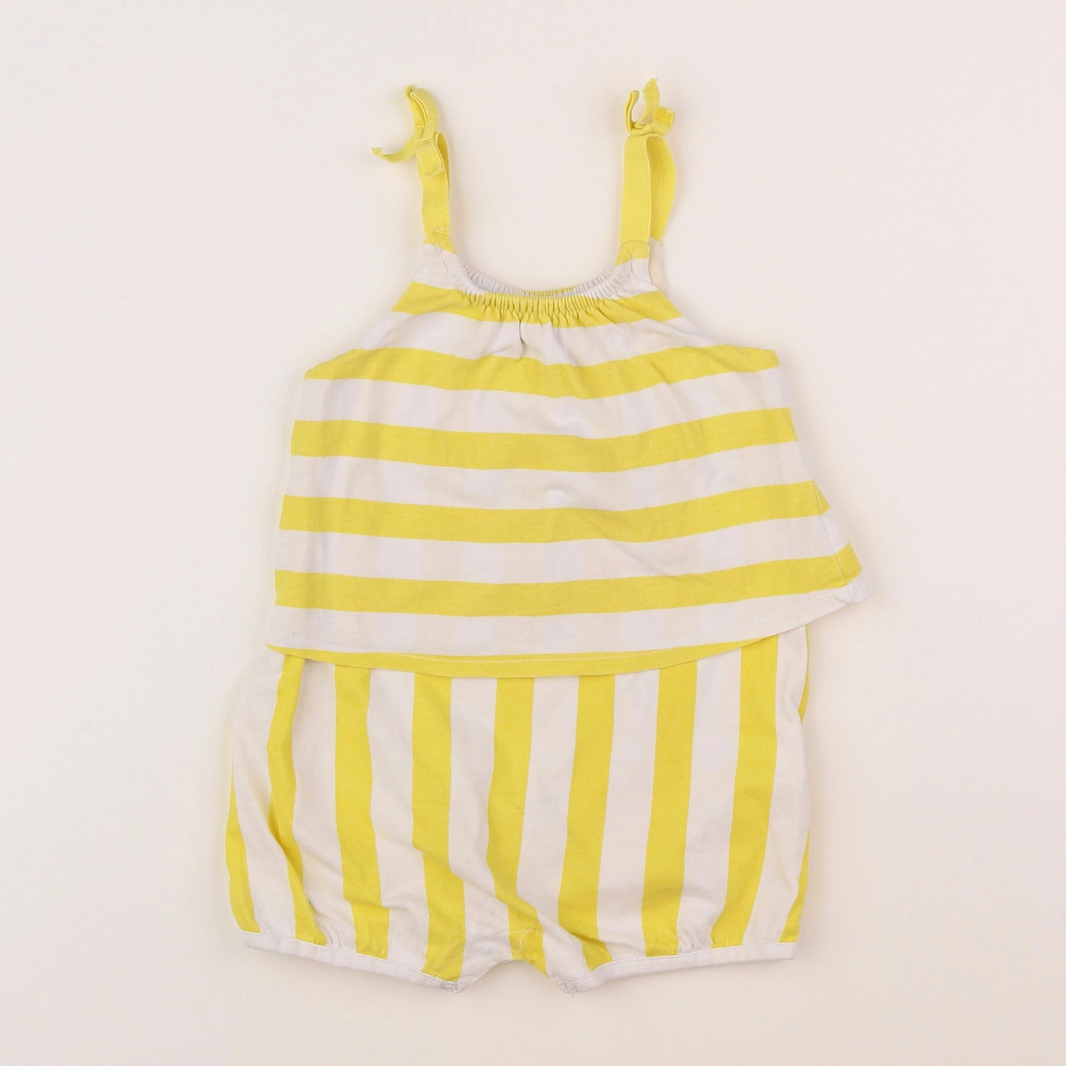 Vertbaudet - combinaison jaune - 6 mois