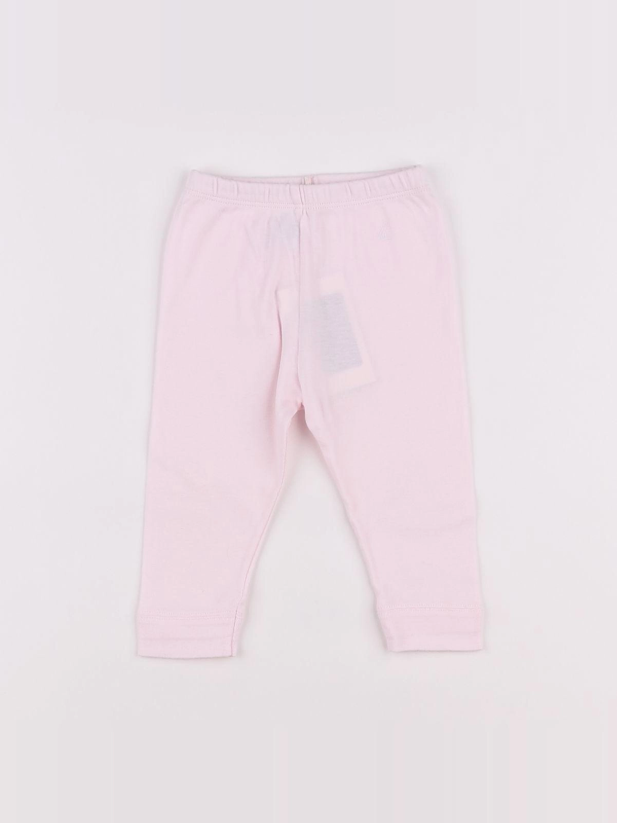 Petit Bateau - legging rose - 12 mois