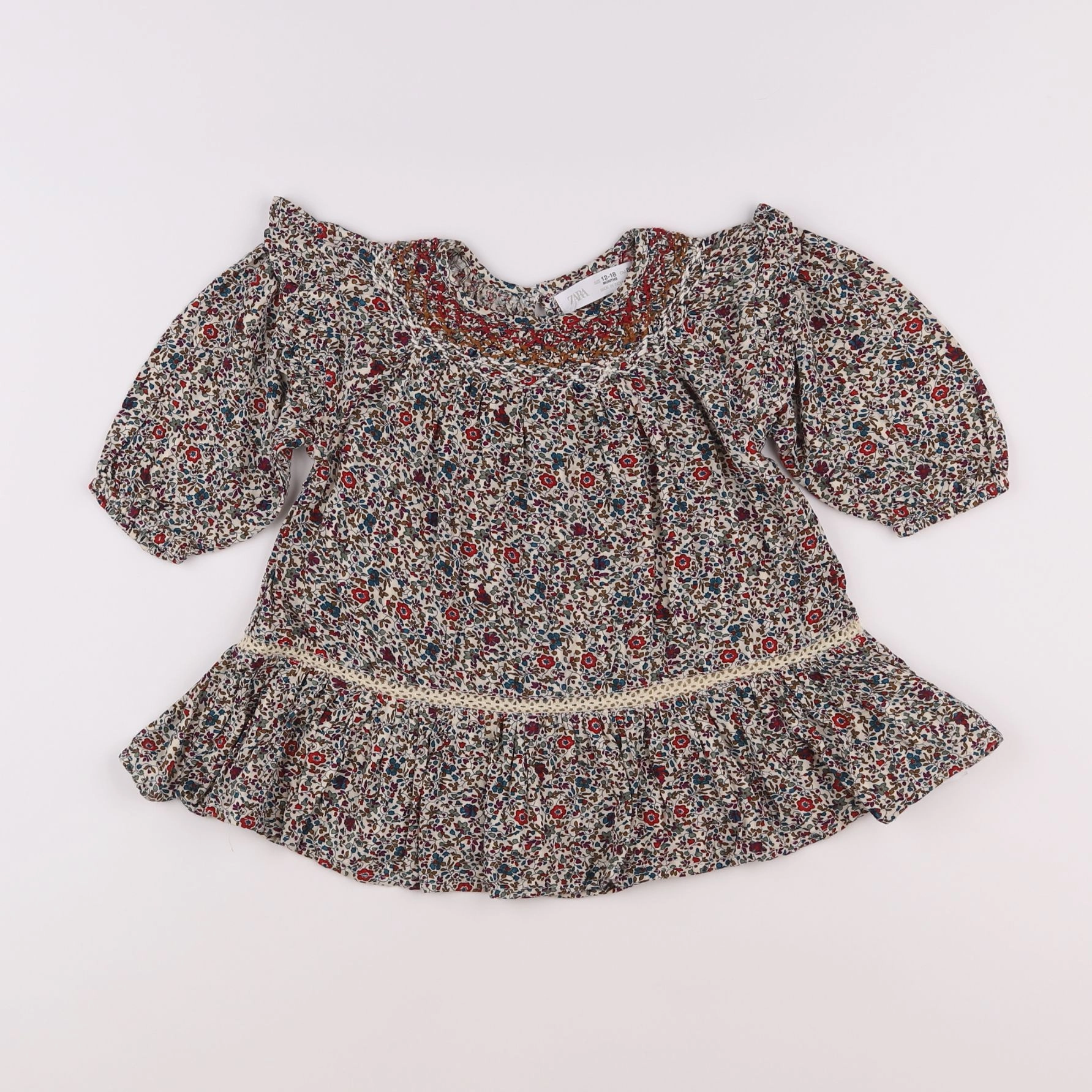 Zara - robe multicolore - 12/18 mois