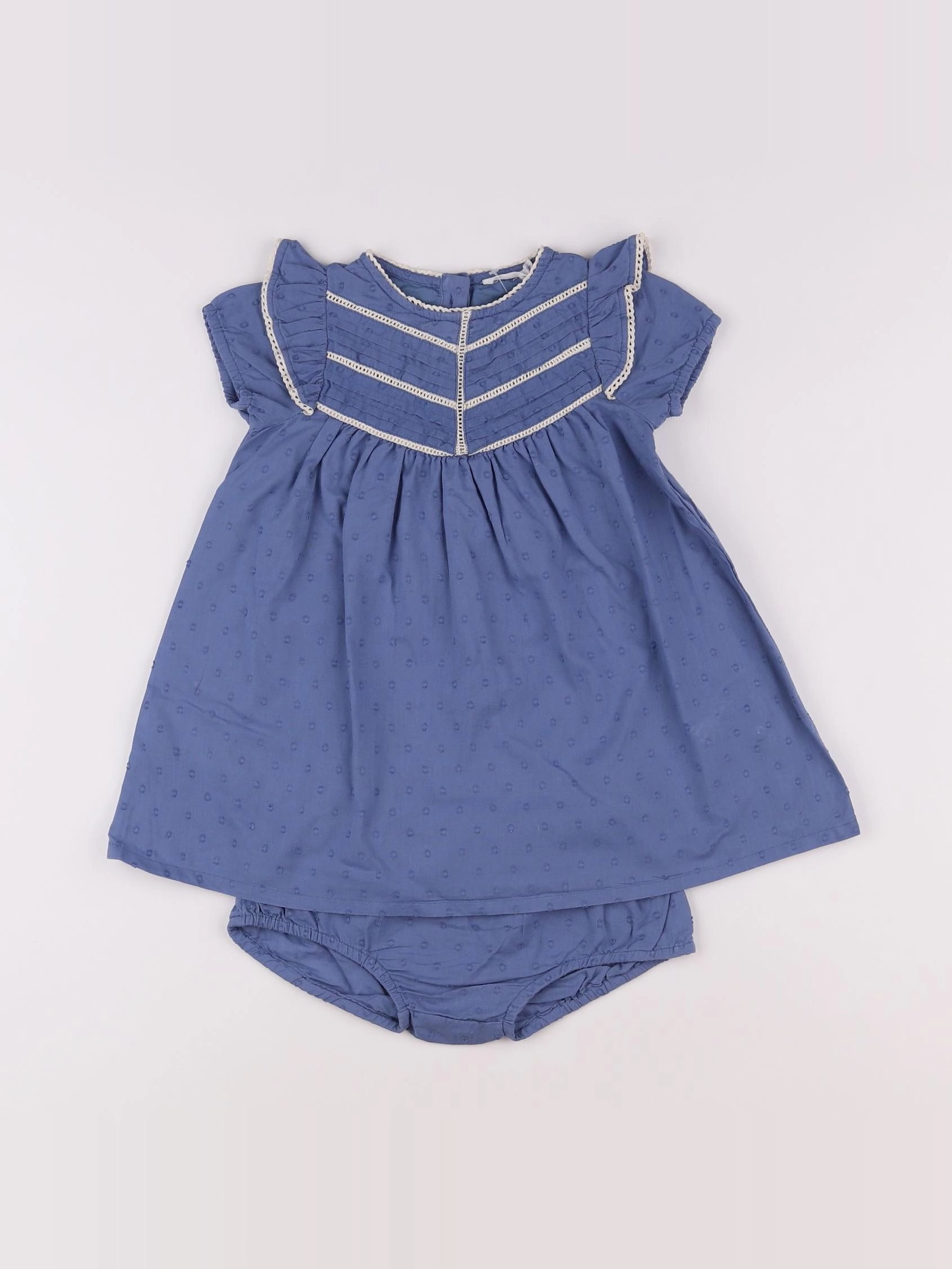 Boutchou - robe bleu - 12 mois