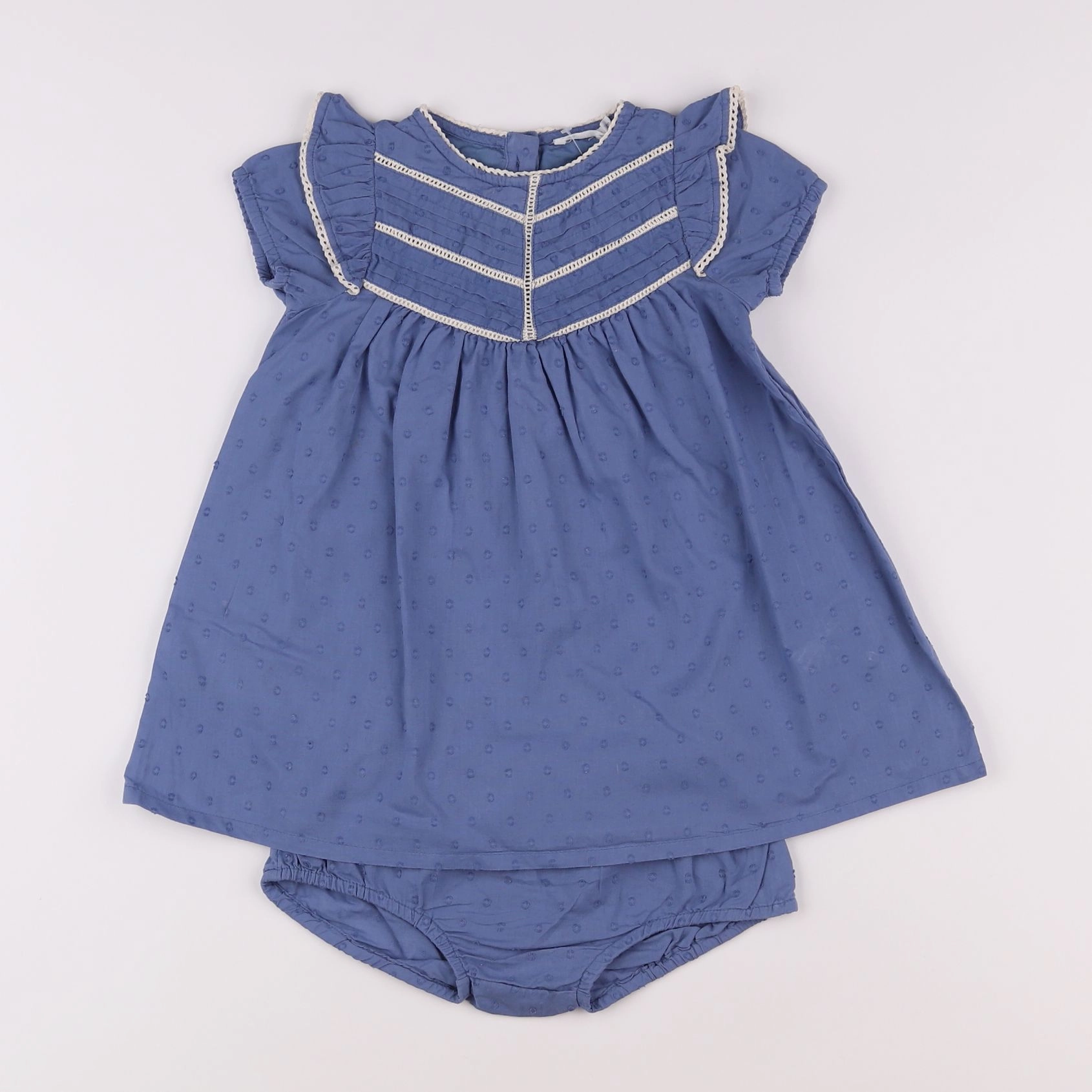 Boutchou - robe bleu - 12 mois