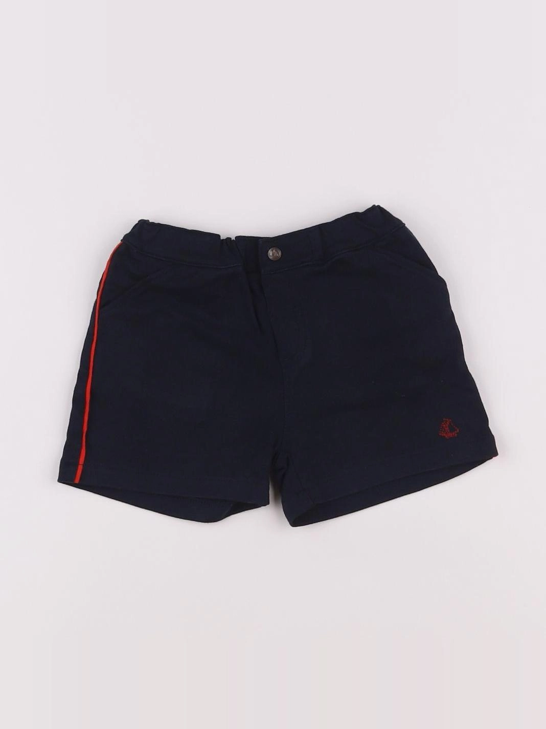 Petit Bateau - short bleu - 12 mois