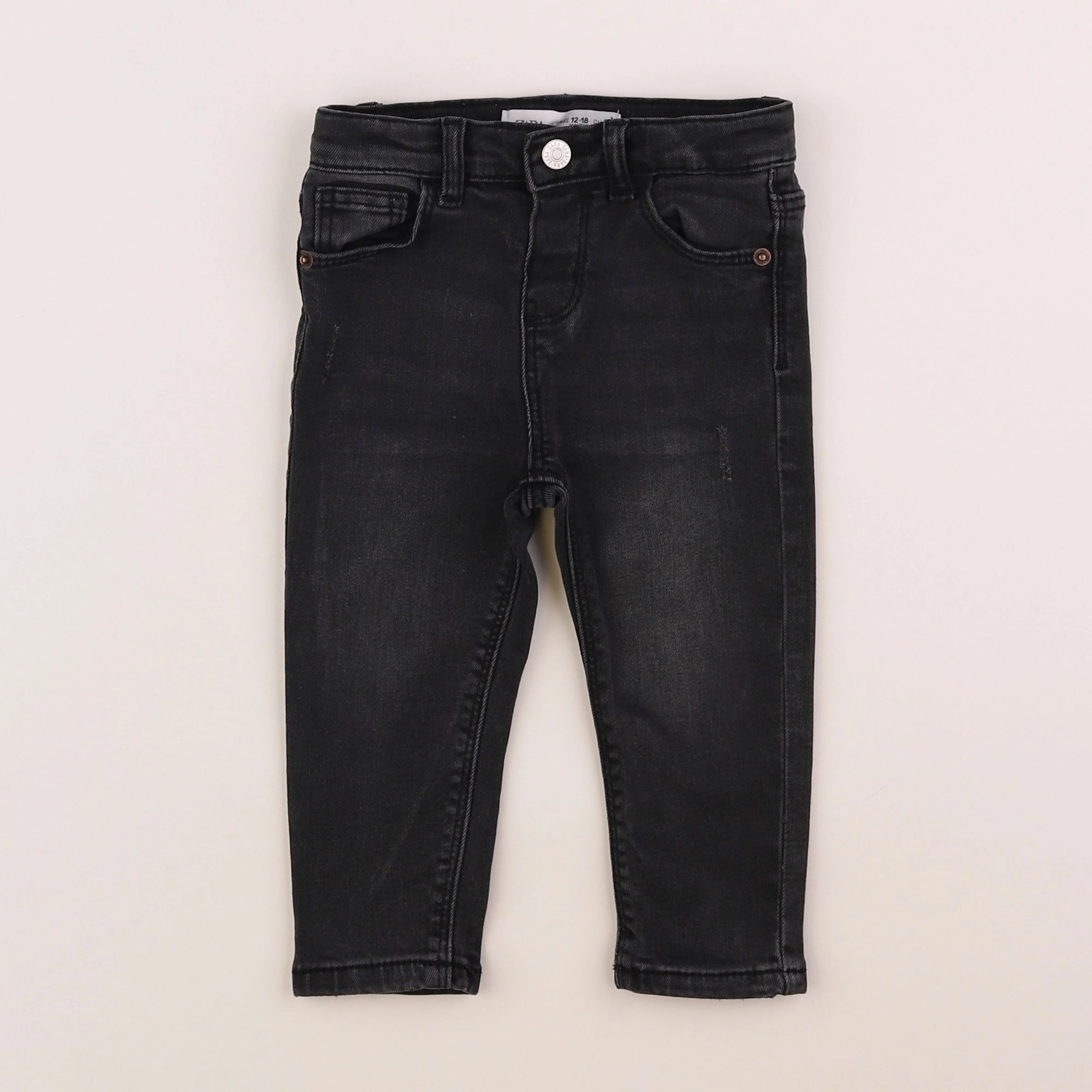 Zara - jean noir - 12/18 mois