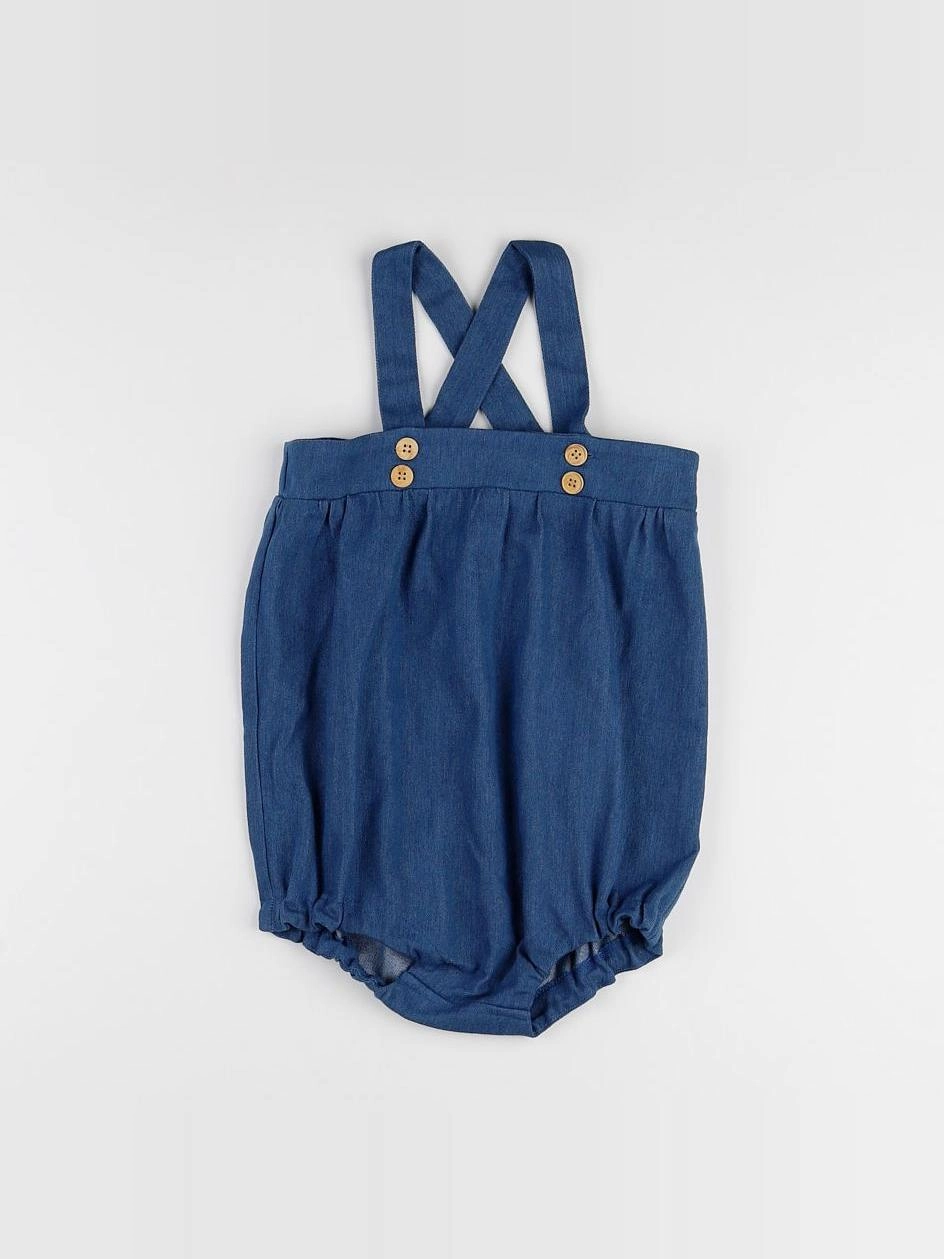 Frangin Frangine - combinaison bleu denim  - 3 ans