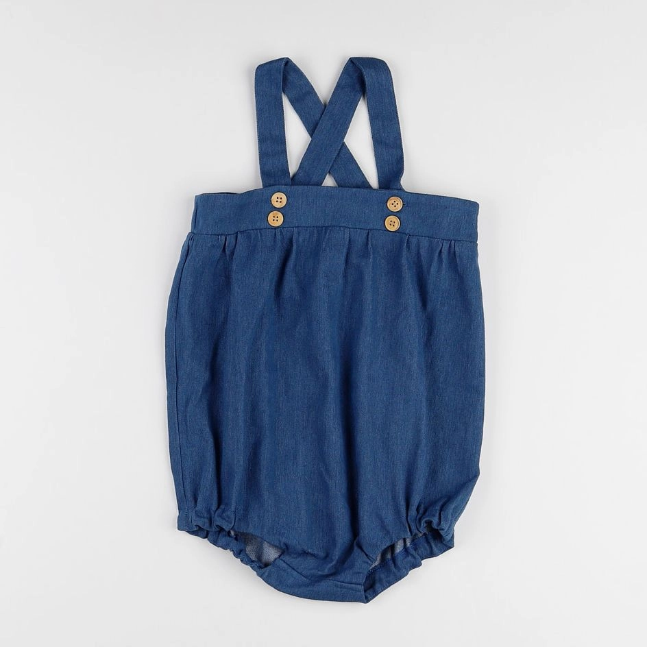 Frangin Frangine - combinaison bleu denim  - 3 ans