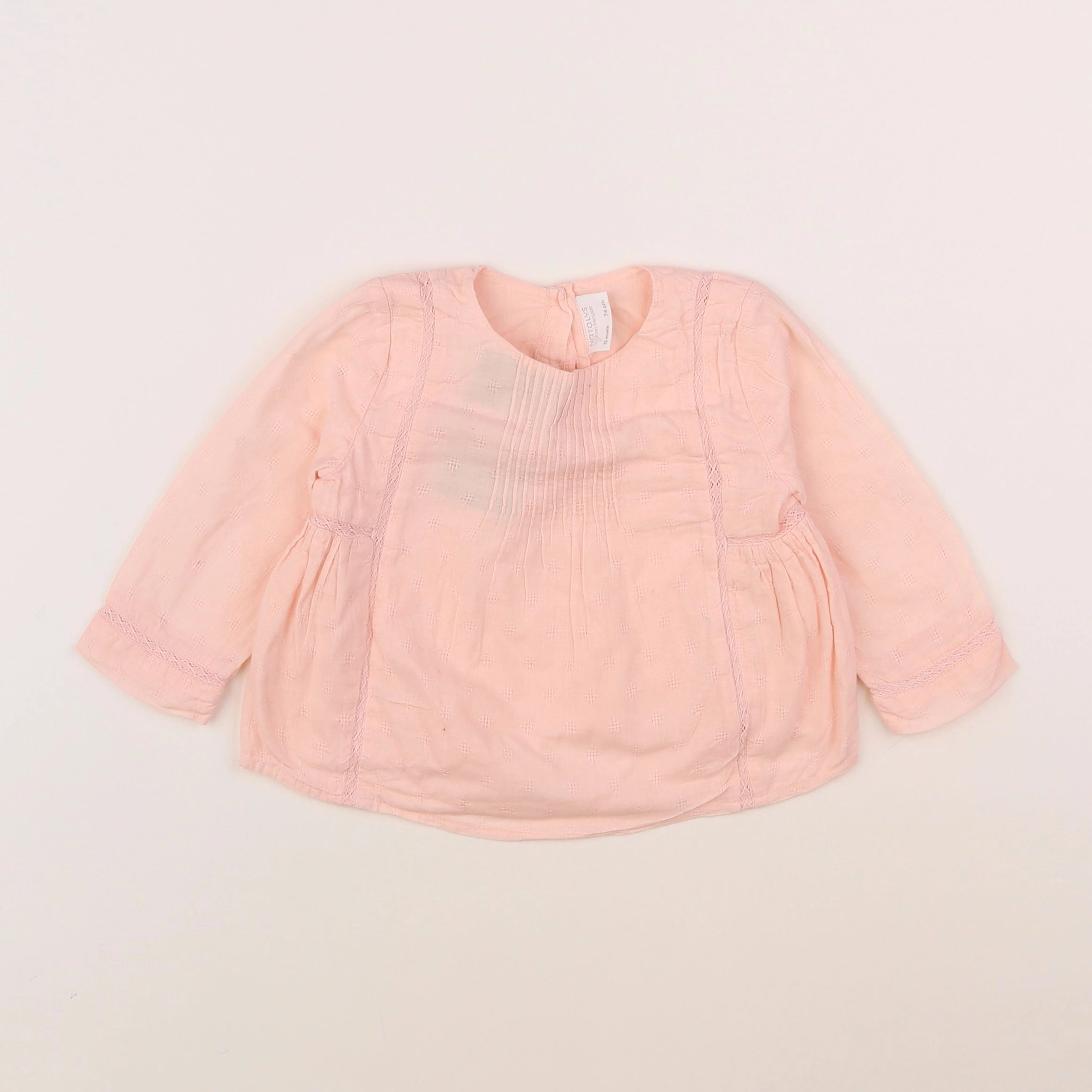 Natalys - blouse rose - 12 mois