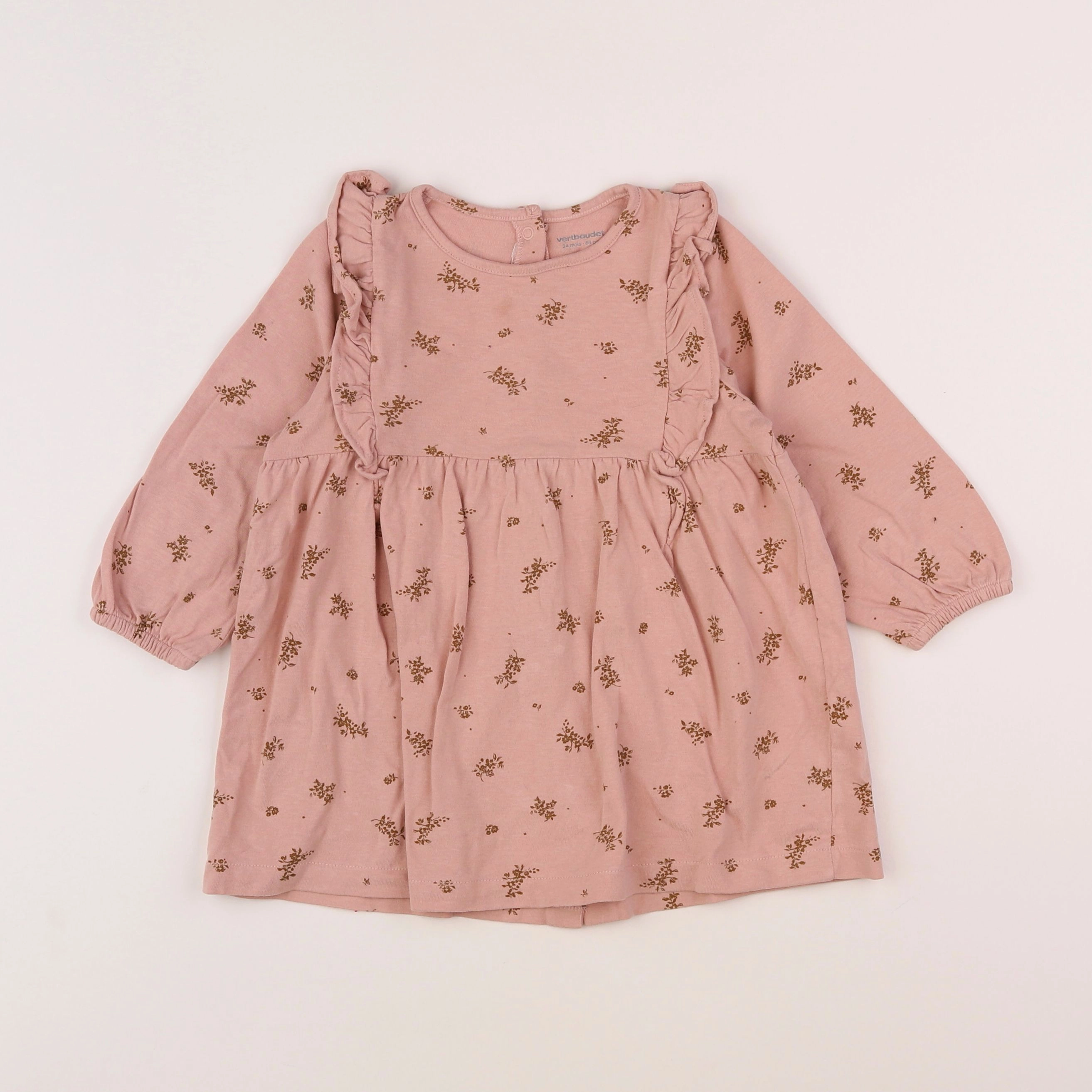 Vertbaudet - robe rose - 2 ans