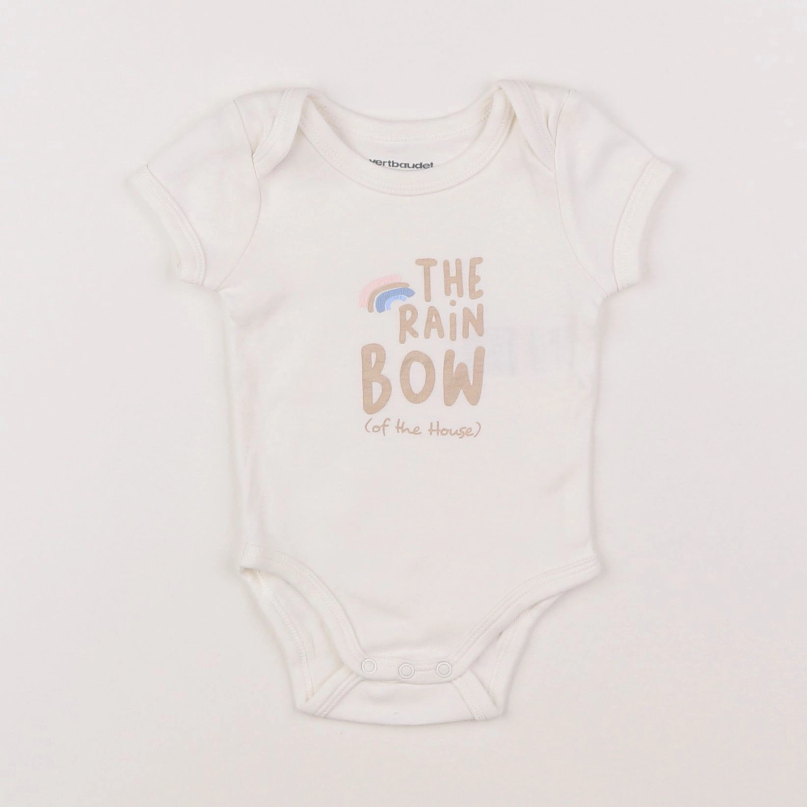Vertbaudet - body blanc - 3 mois