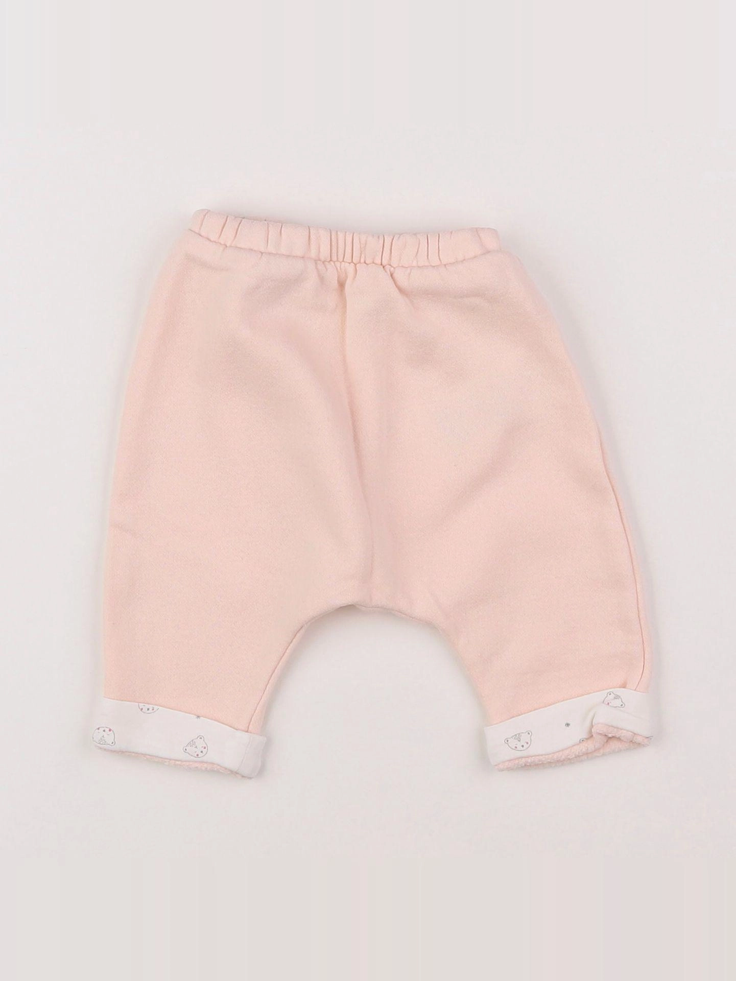 Vertbaudet - pantalon rose - 1 mois
