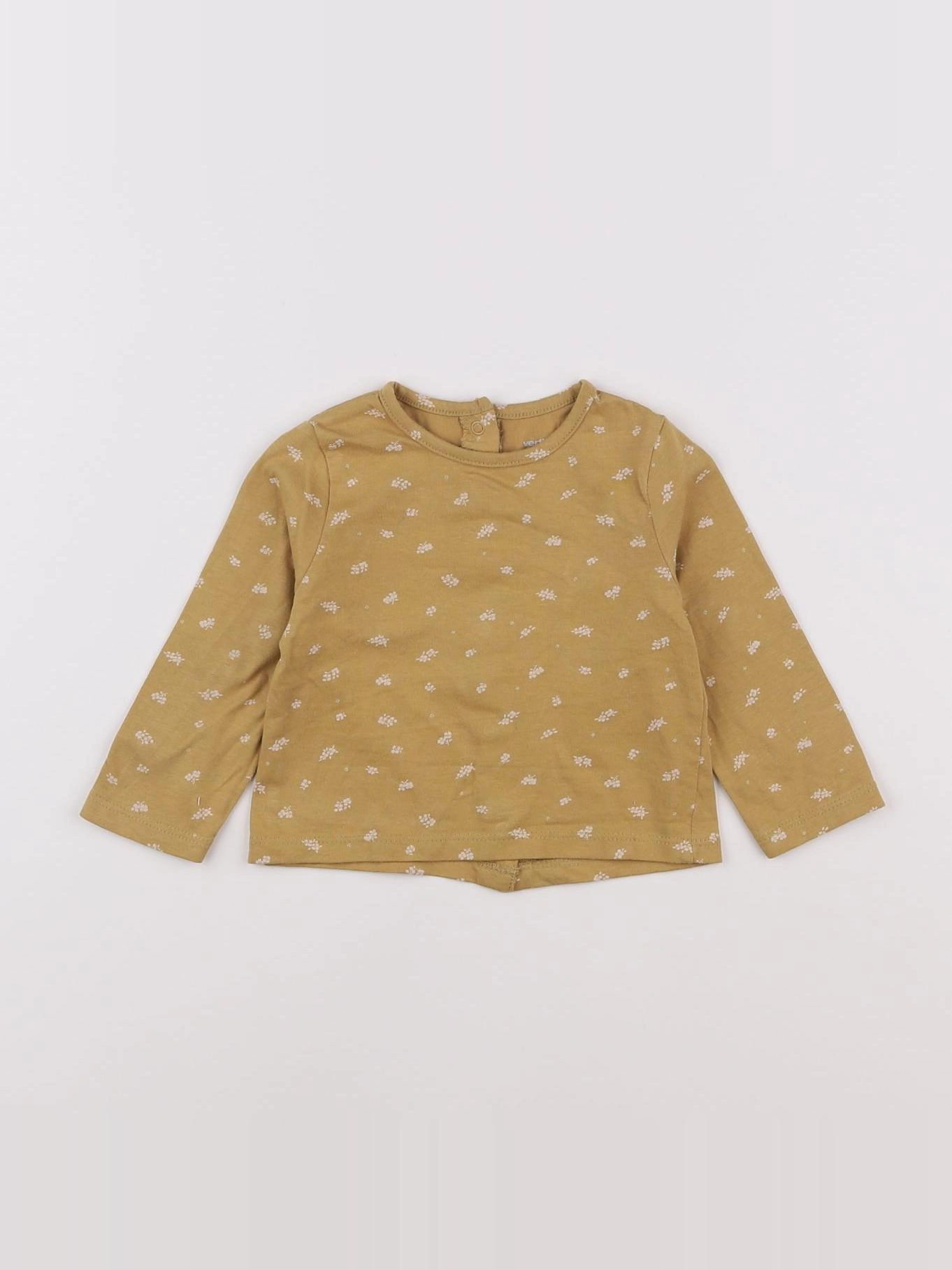 Vertbaudet - tee-shirt jaune - 6 mois