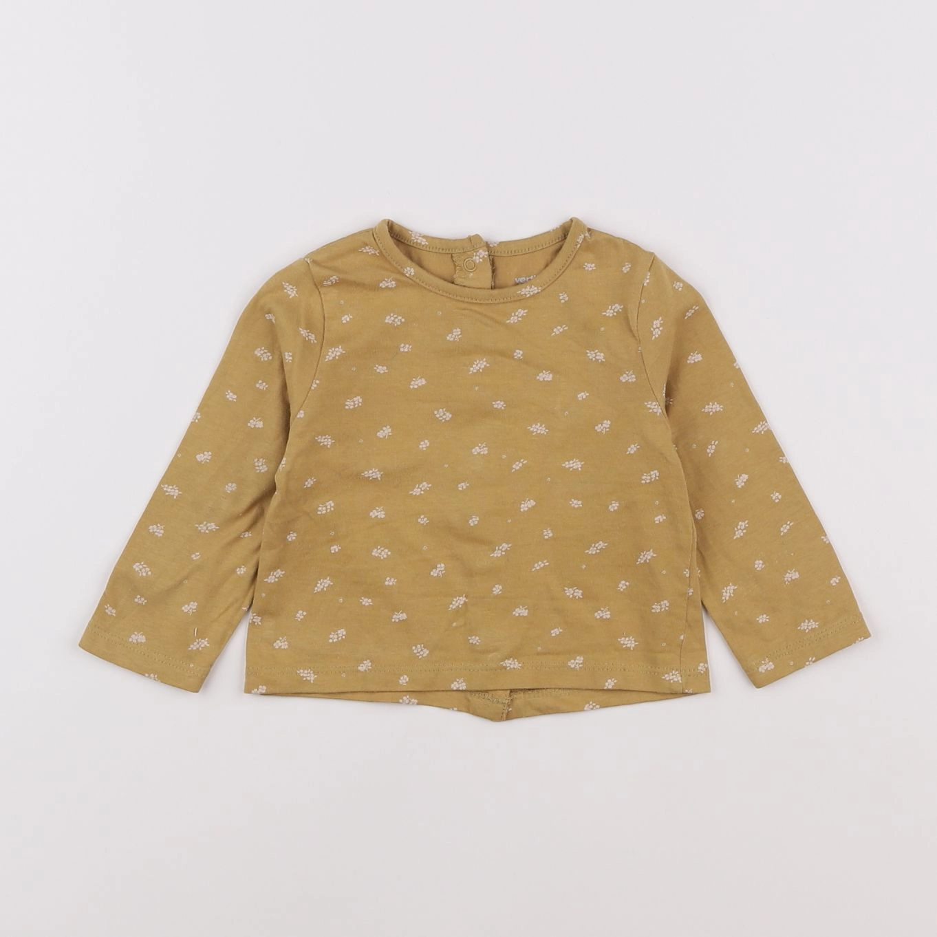 Vertbaudet - tee-shirt jaune - 6 mois