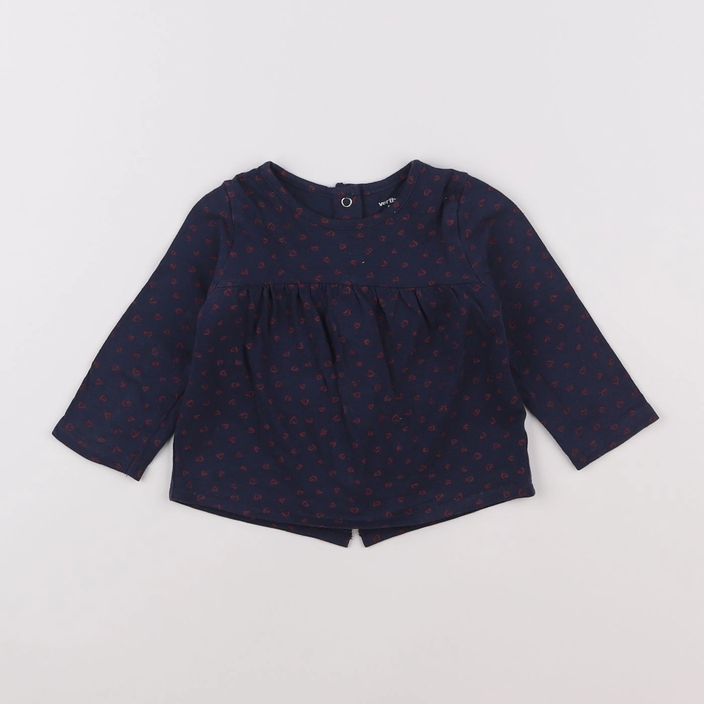 Vertbaudet - tee-shirt bleu - 6 mois