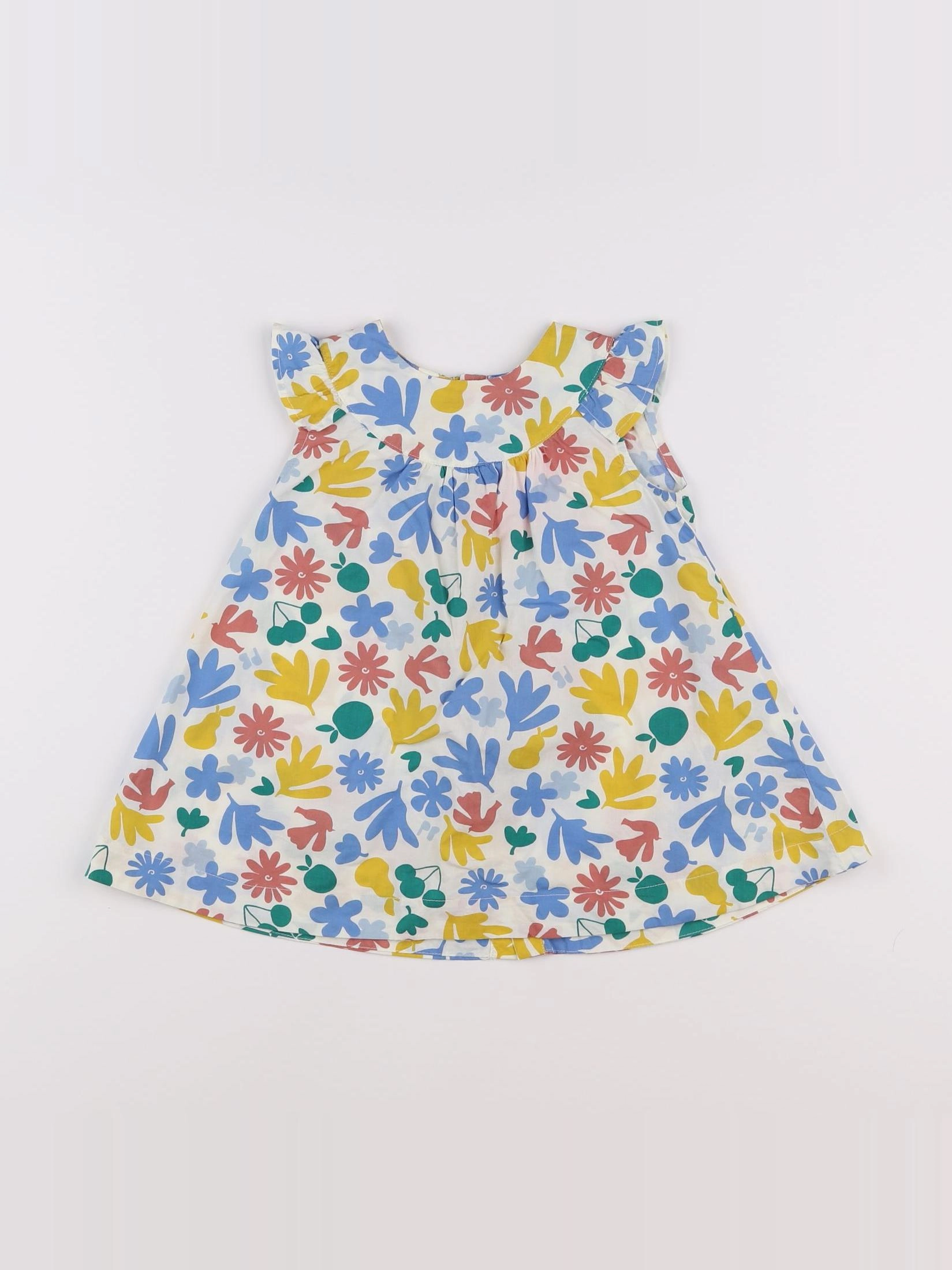 Petit Bateau - robe multicolore - 12 mois