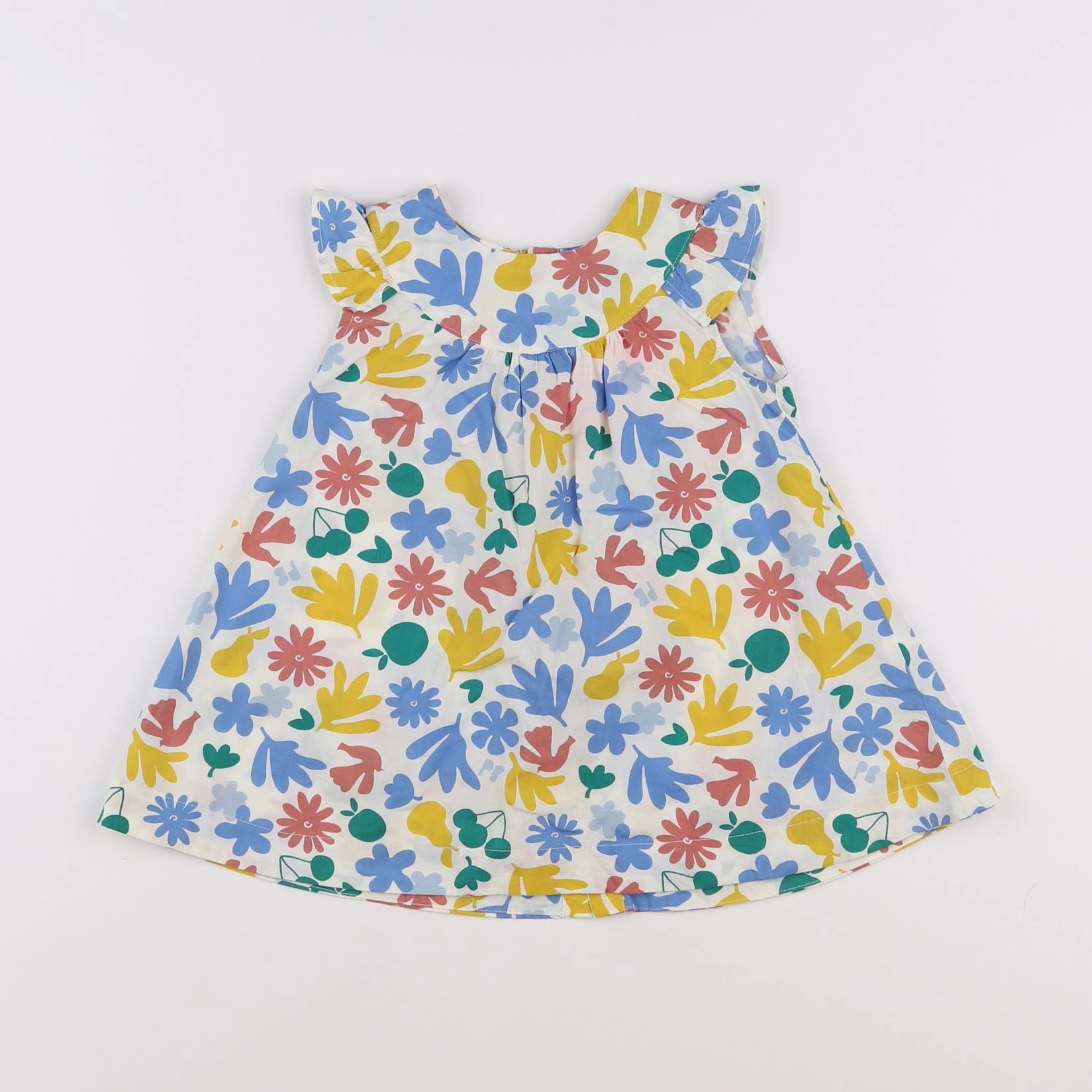 Petit Bateau - robe multicolore - 12 mois