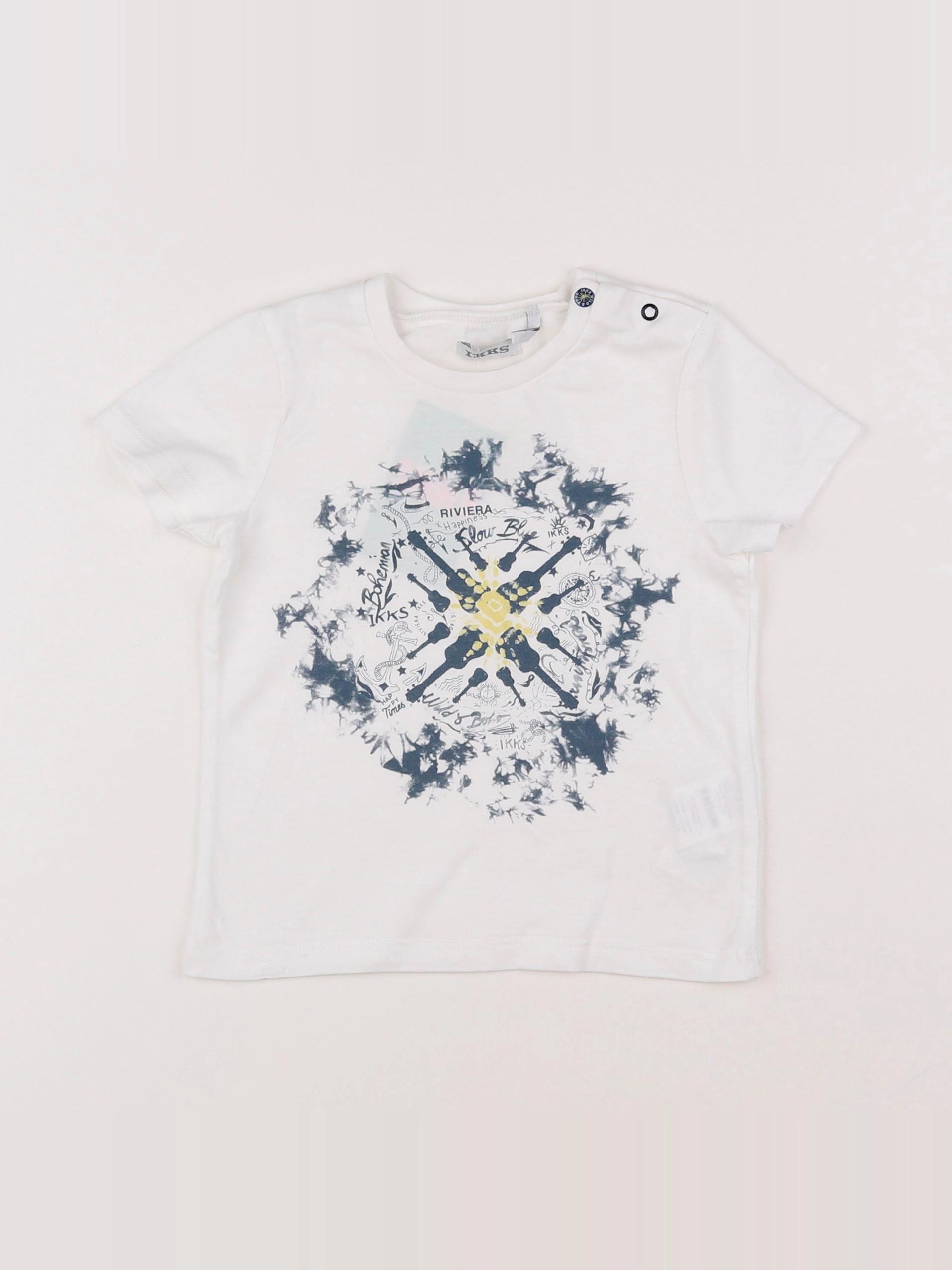 IKKS - tee-shirt blanc - 18 mois