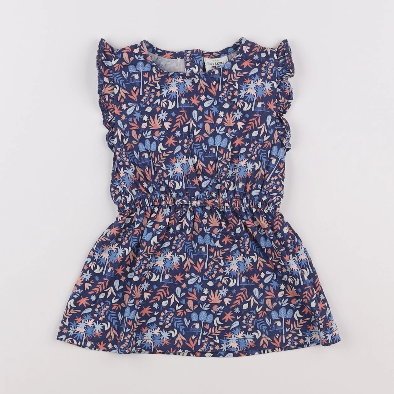 Tape à l'oeil - robe multicolore - 12 mois