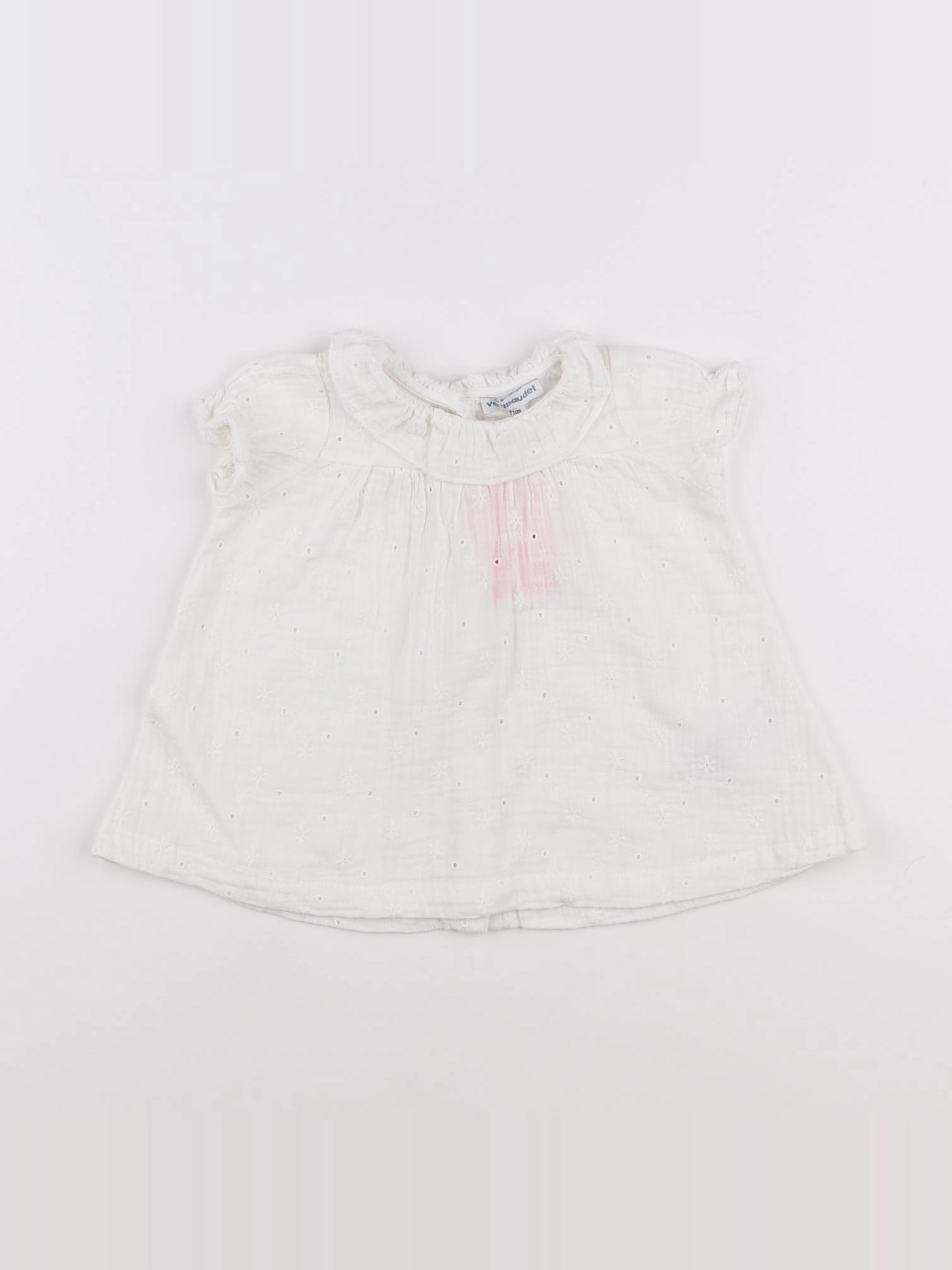 Vertbaudet - robe blanc - 9 mois