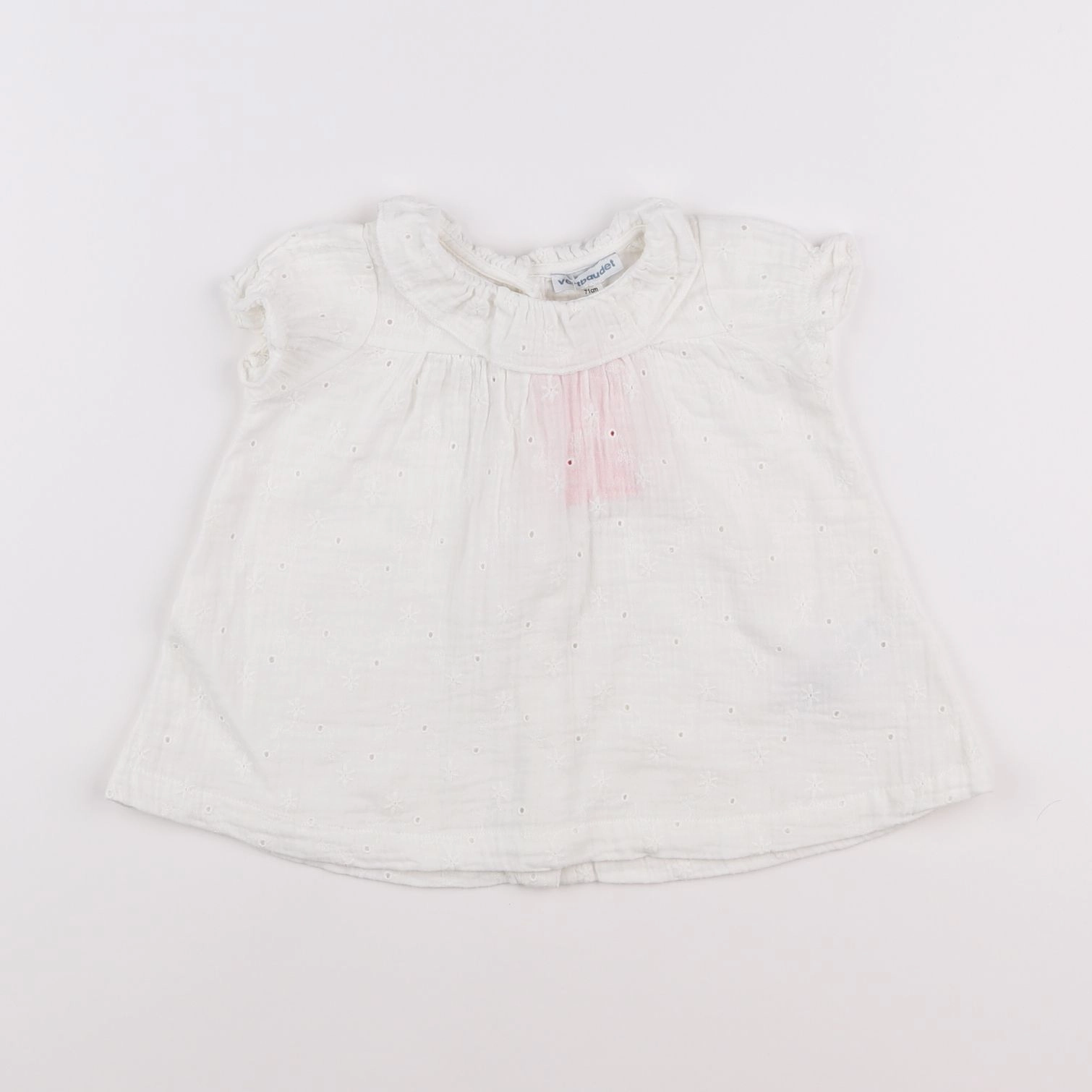 Vertbaudet - robe blanc - 9 mois