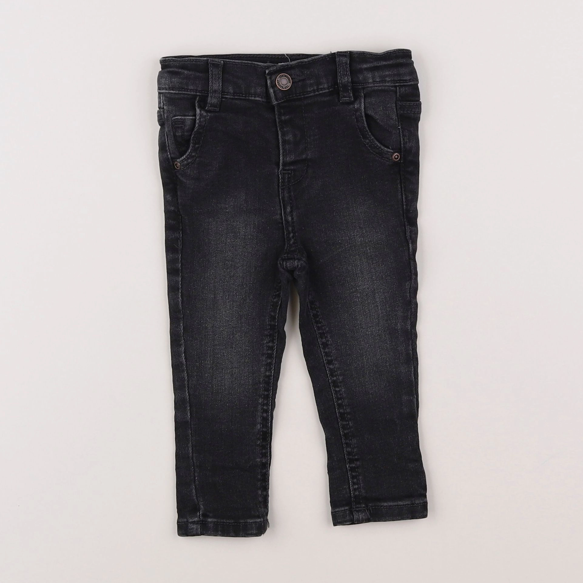 Vertbaudet - jean gris - 6 mois