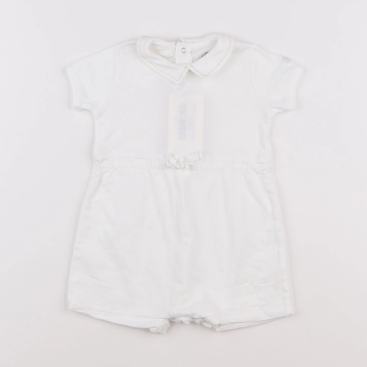 Petit Bateau - combinaison blanc - 12 mois