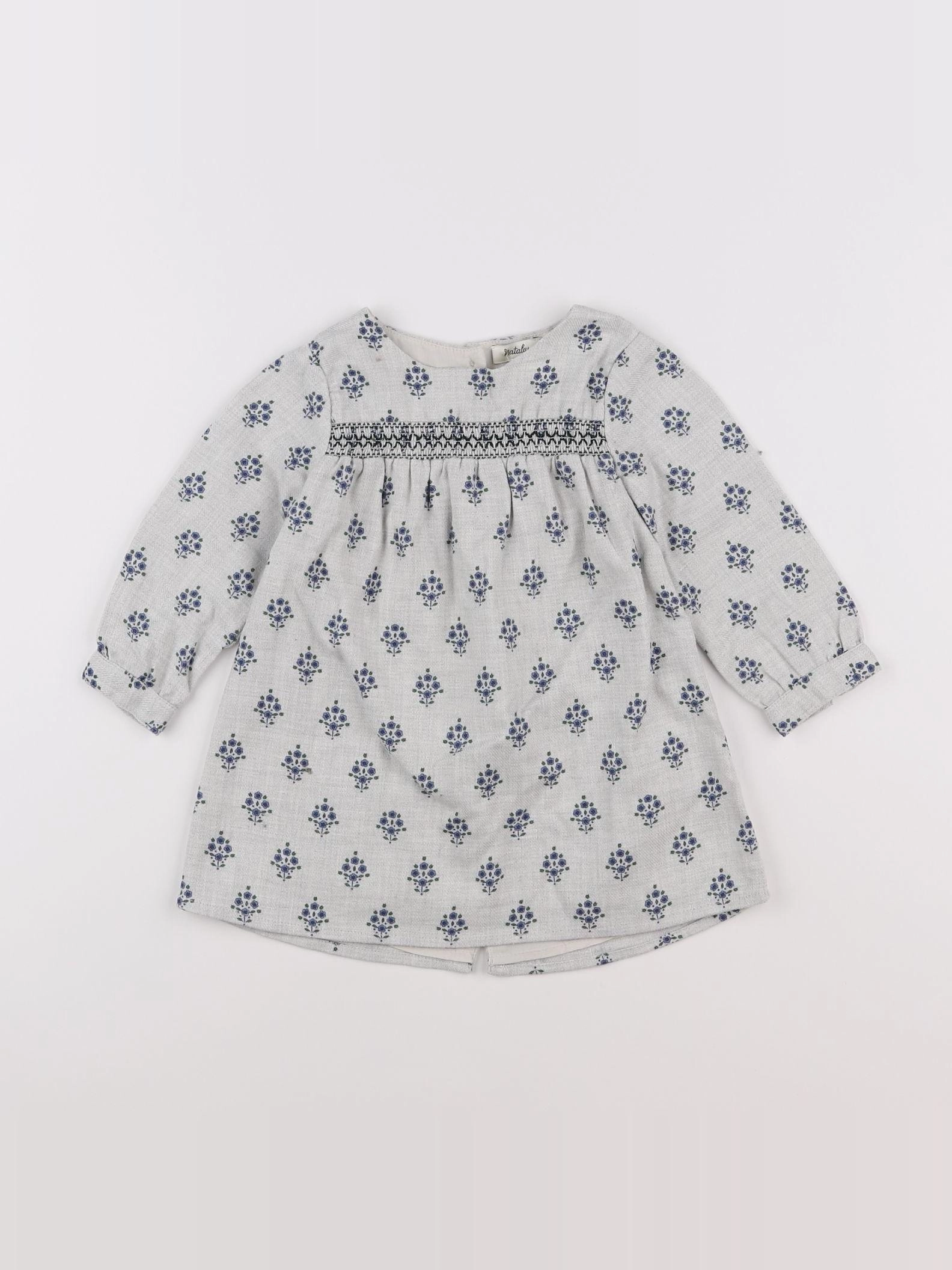 Natalys - robe gris - 12 mois