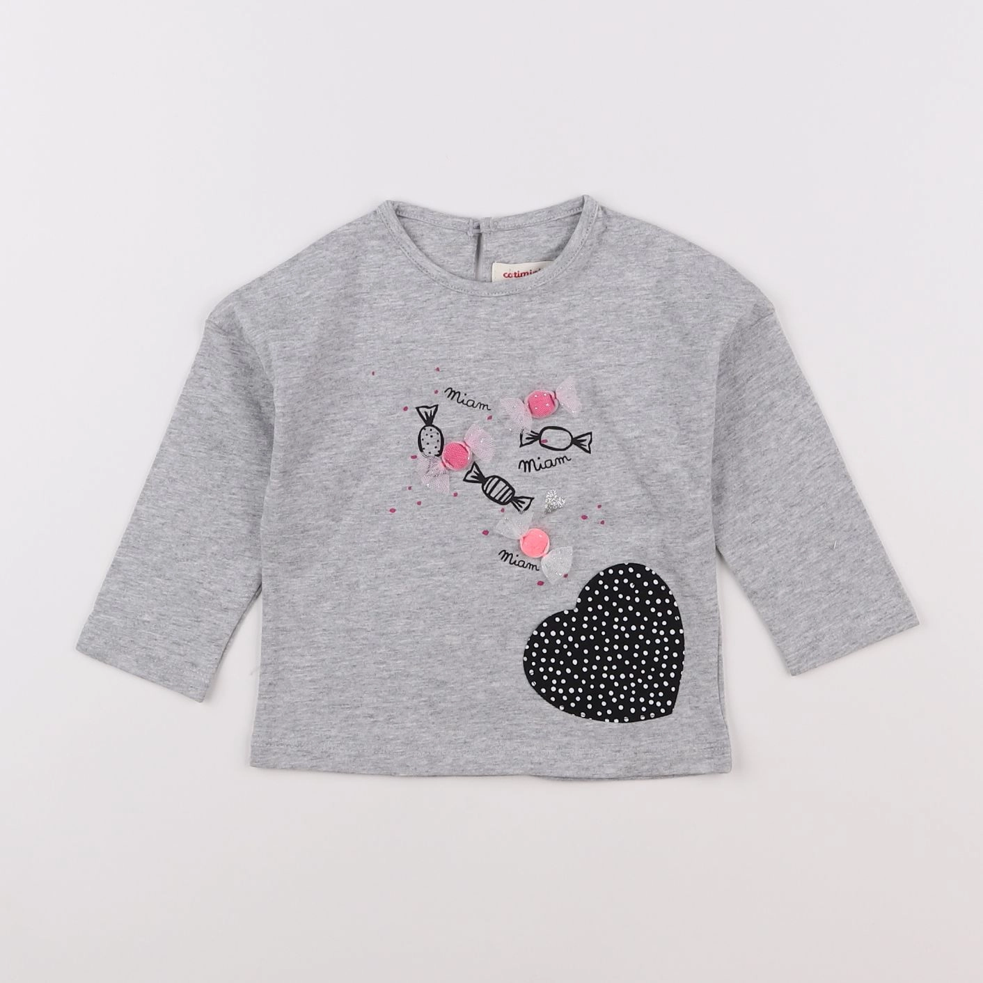 Catimini - tee-shirt gris - 12 mois