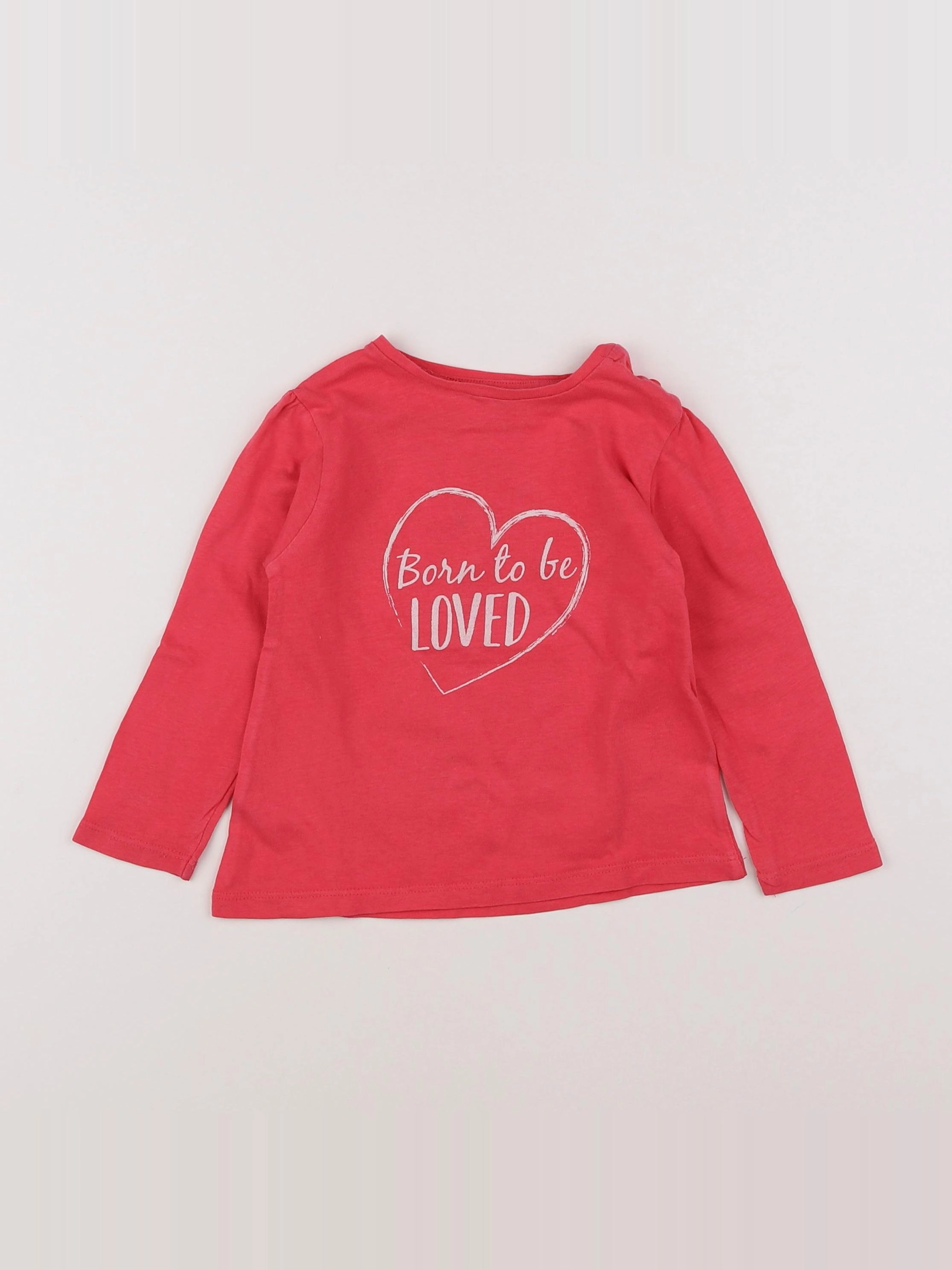 Vertbaudet - tee-shirt rose - 18 mois