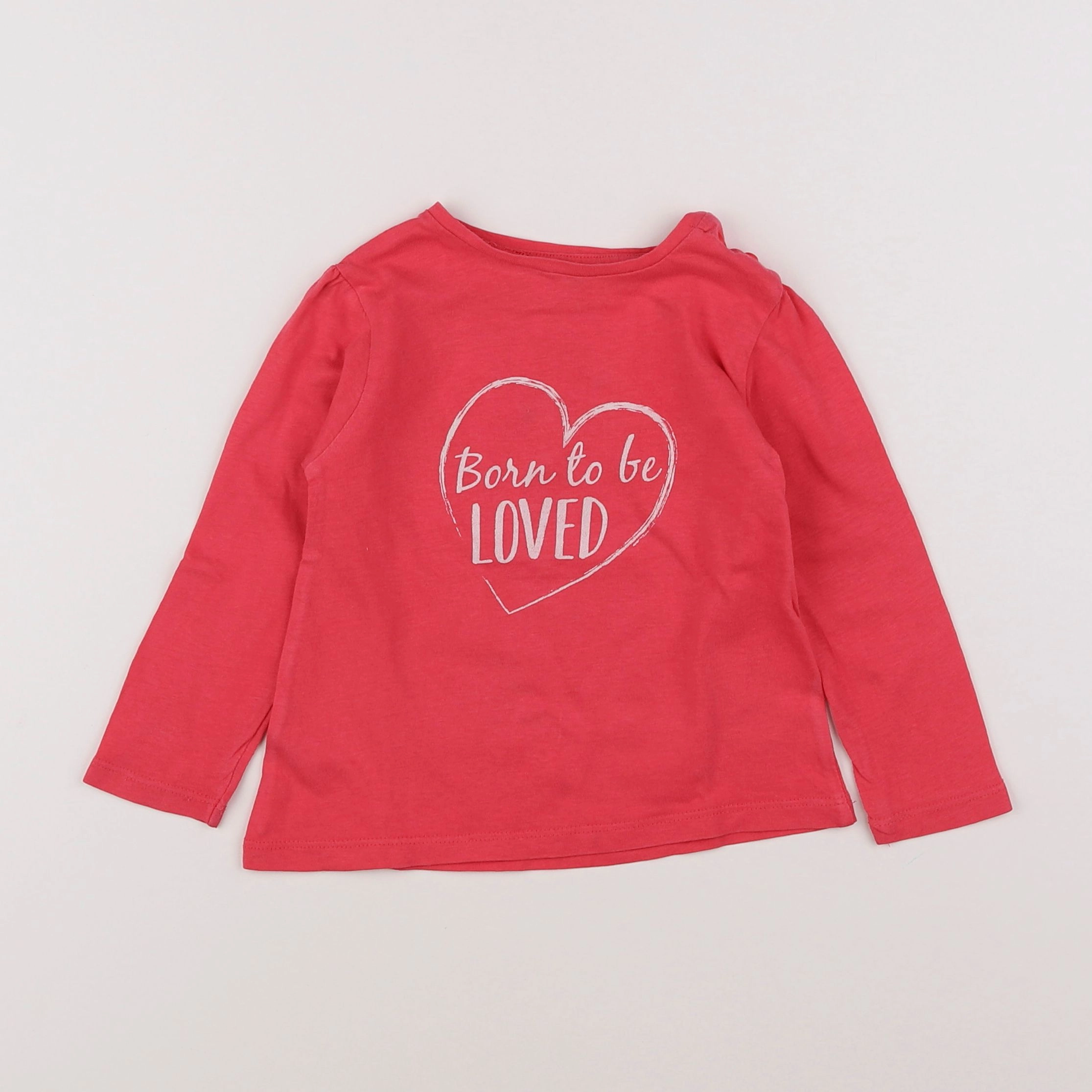 Vertbaudet - tee-shirt rose - 18 mois