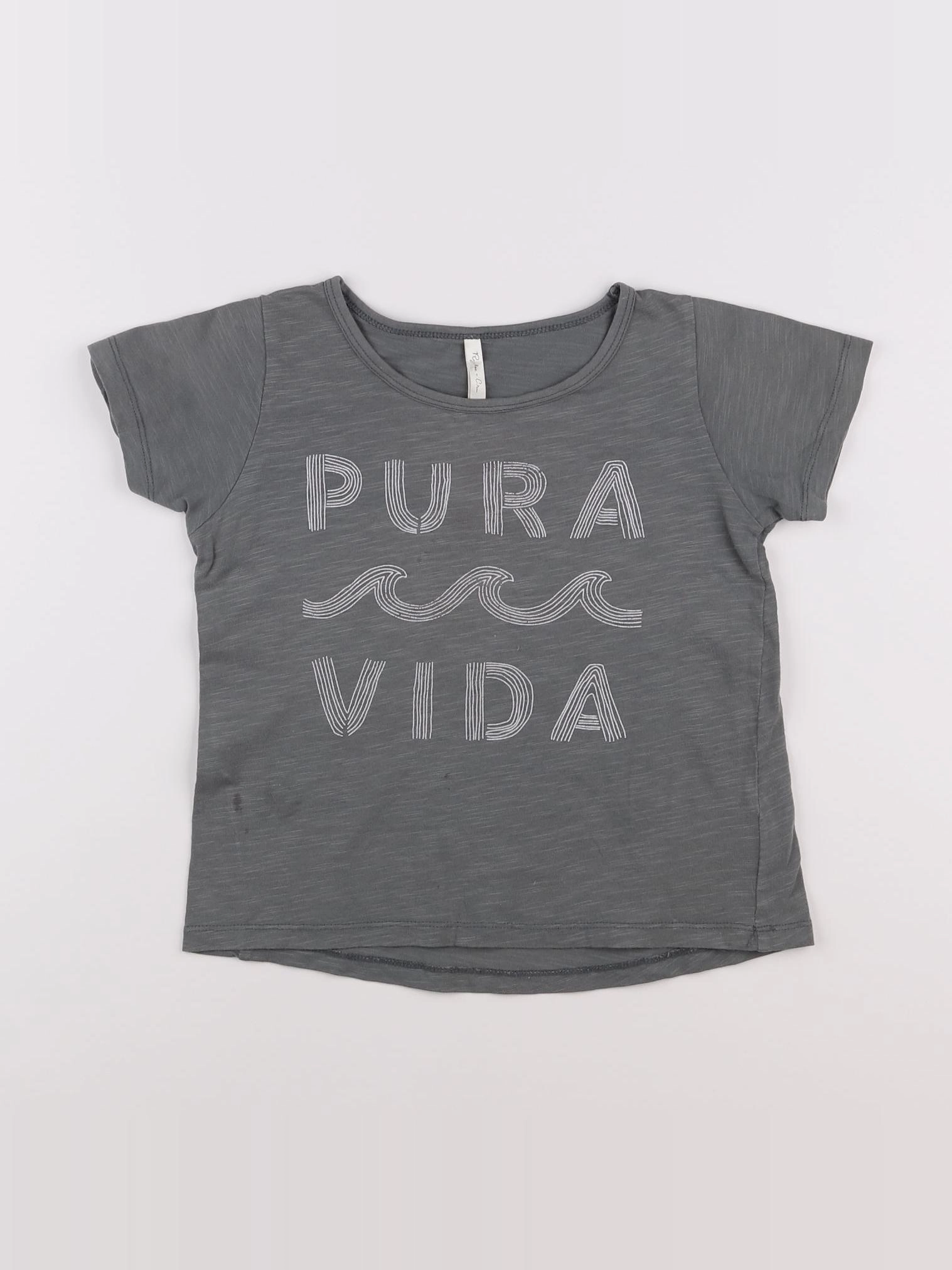 Rylee + Cru - tee-shirt gris - 4/5 ans