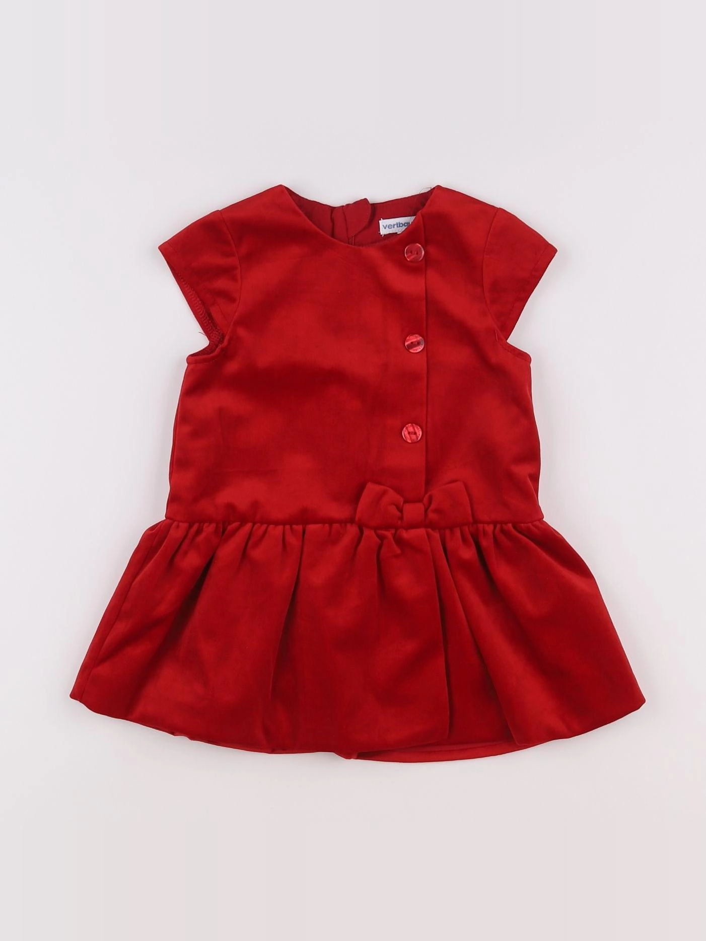 Vertbaudet - robe rouge - 18 mois