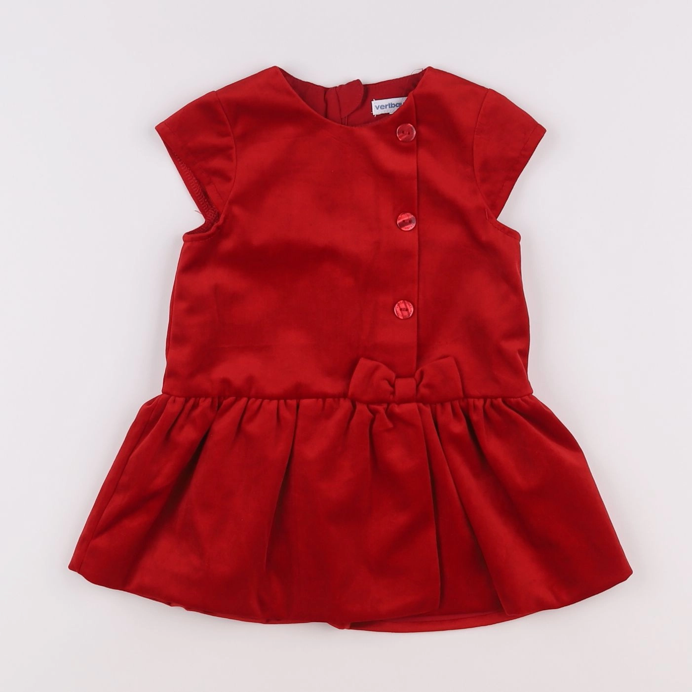 Vertbaudet - robe rouge - 18 mois