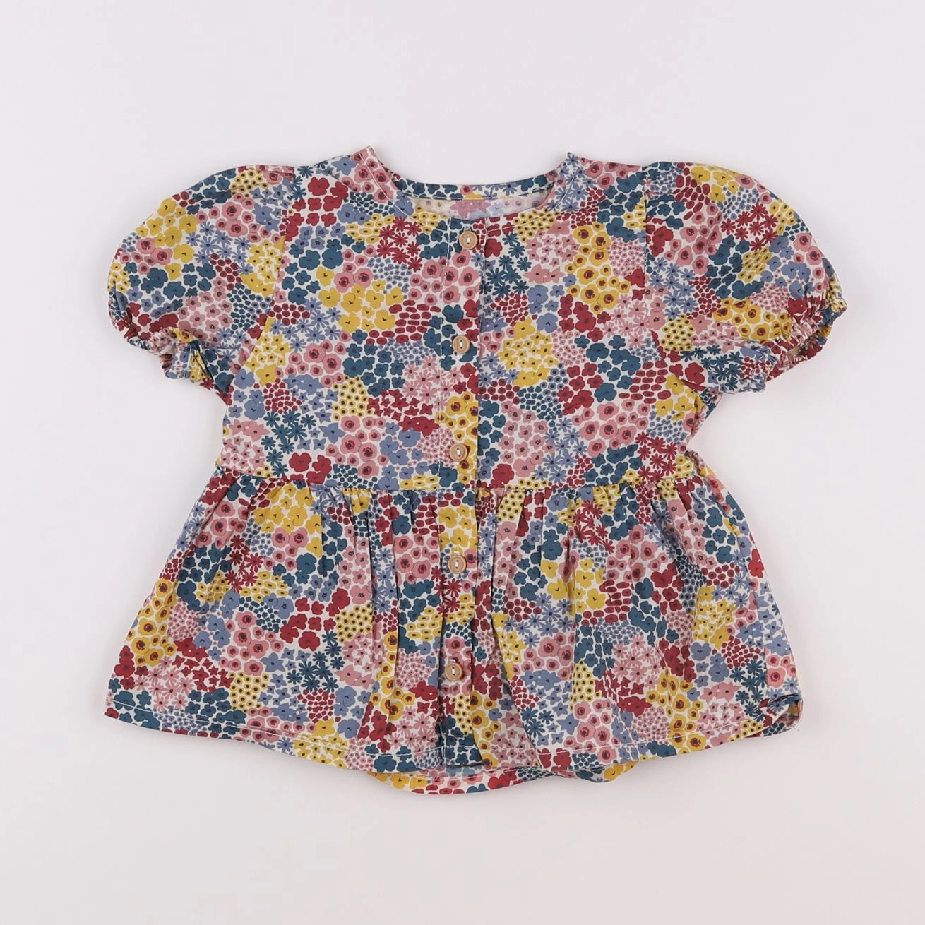 Vertbaudet - blouse multicolore - 18 mois