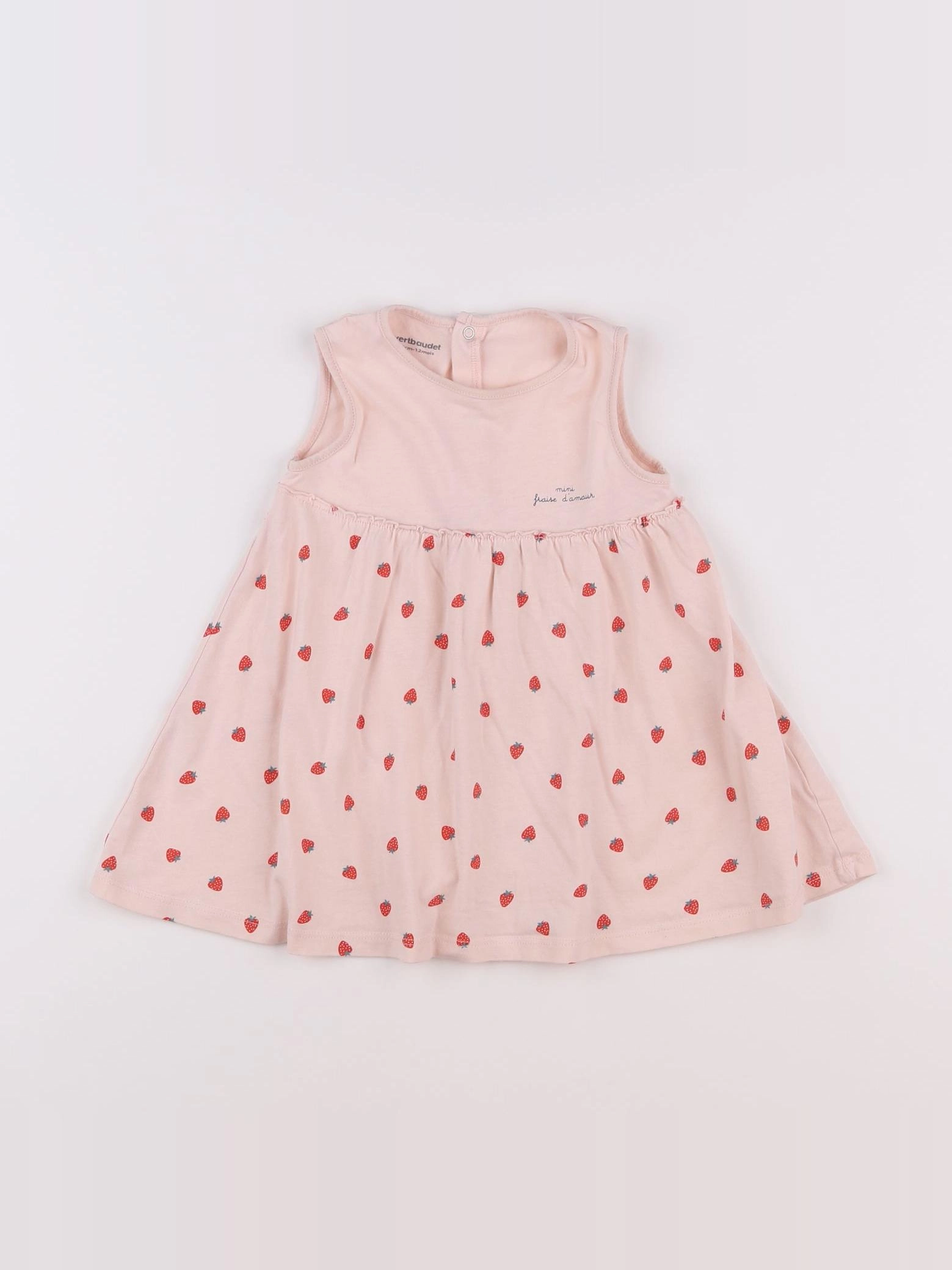 Vertbaudet - robe rose - 12 mois