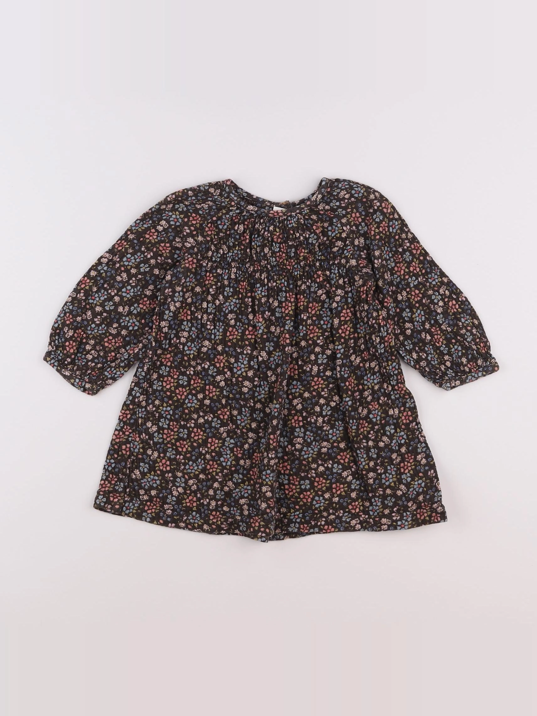 Zara - robe marron - 18 mois à 2 ans