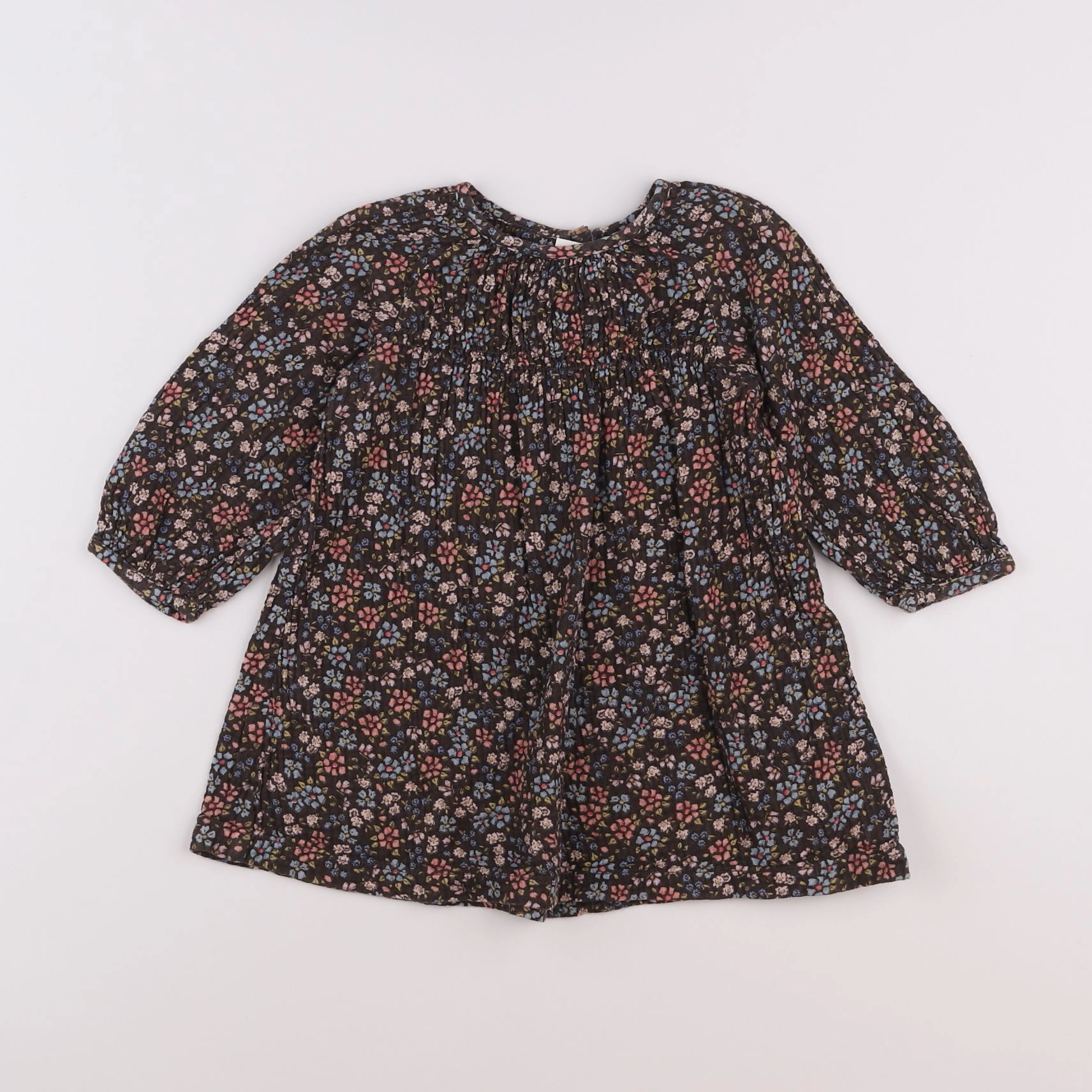 Zara - robe marron - 18 mois à 2 ans