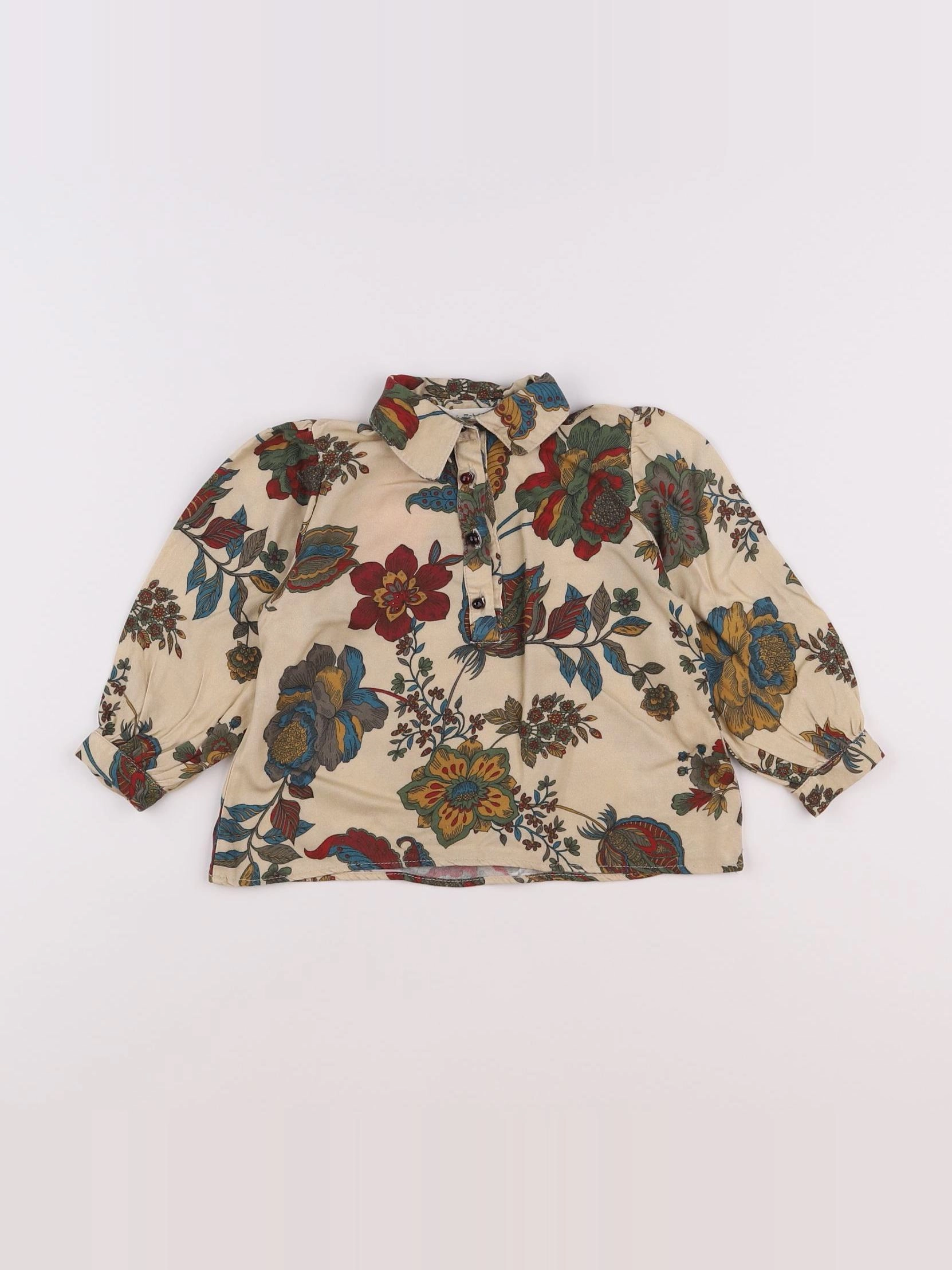 Zhoe et Tobiah - blouse marron - 2 ans