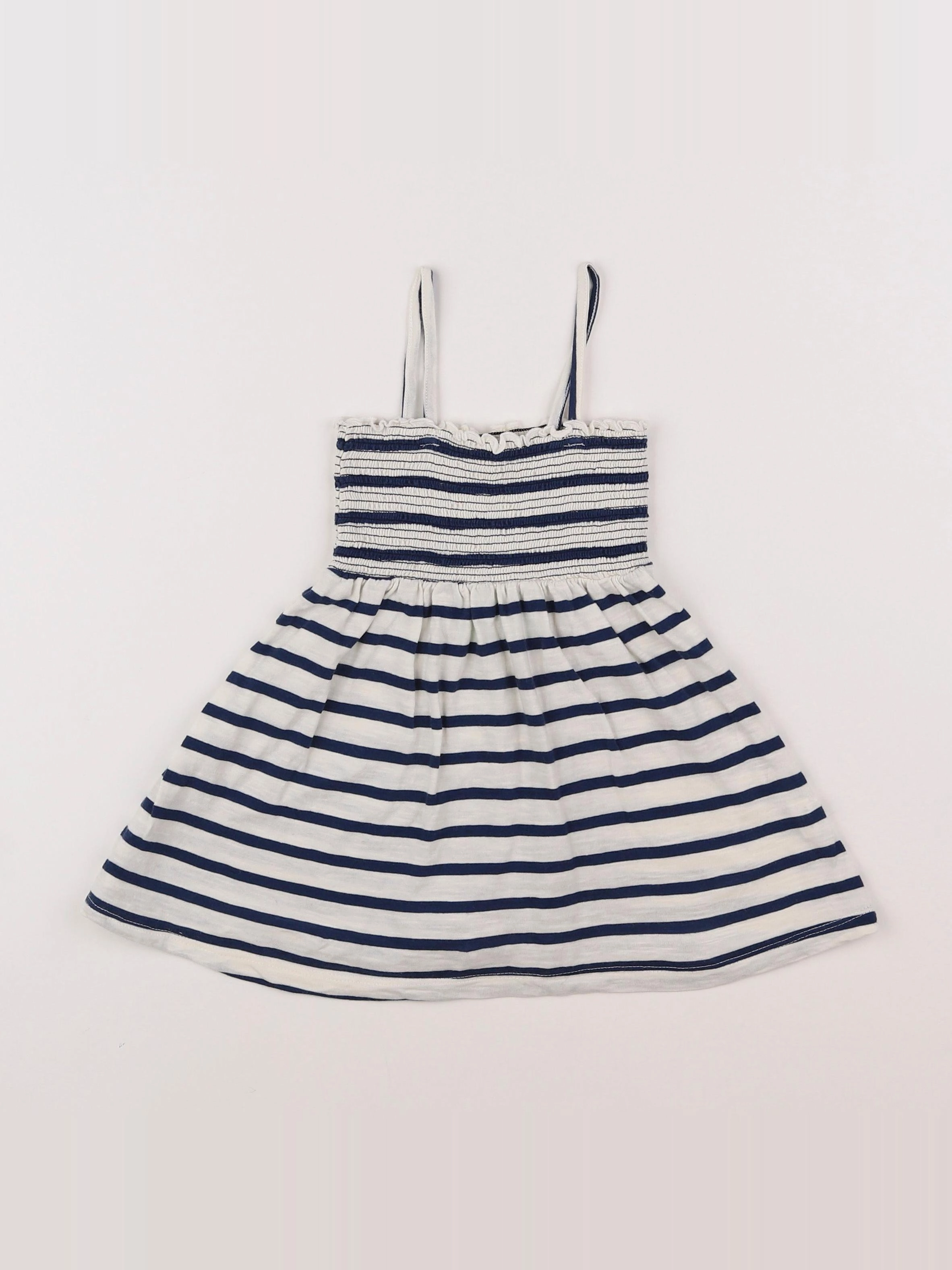 Boutchou - robe blanc, bleu - 18 mois