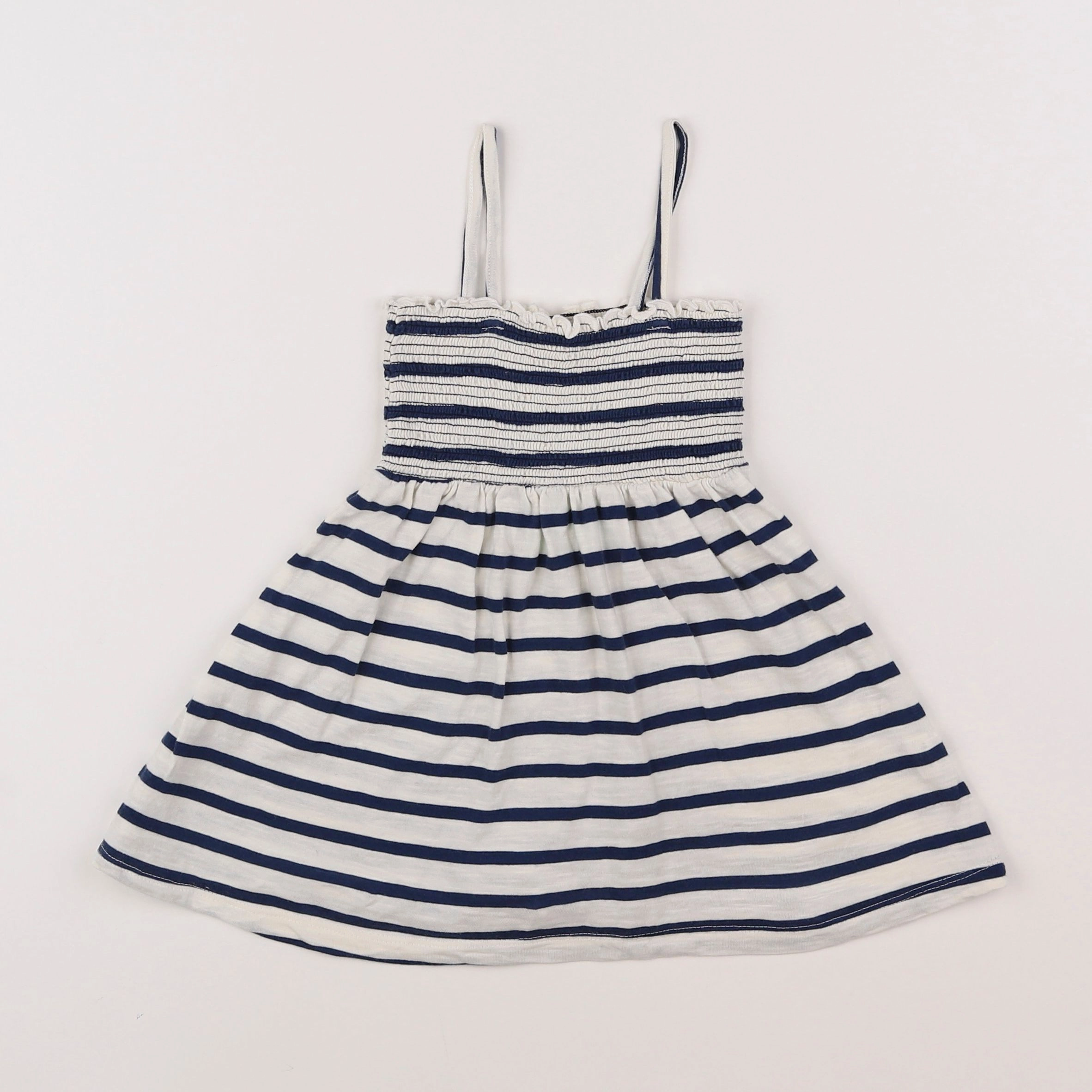 Boutchou - robe blanc, bleu - 18 mois