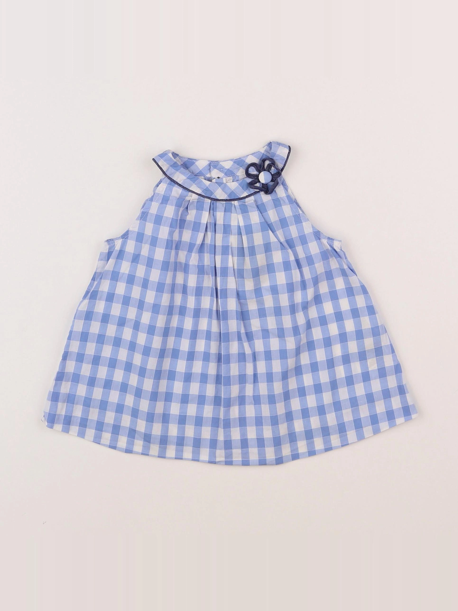 Jacadi - blouse bleu - 18 mois