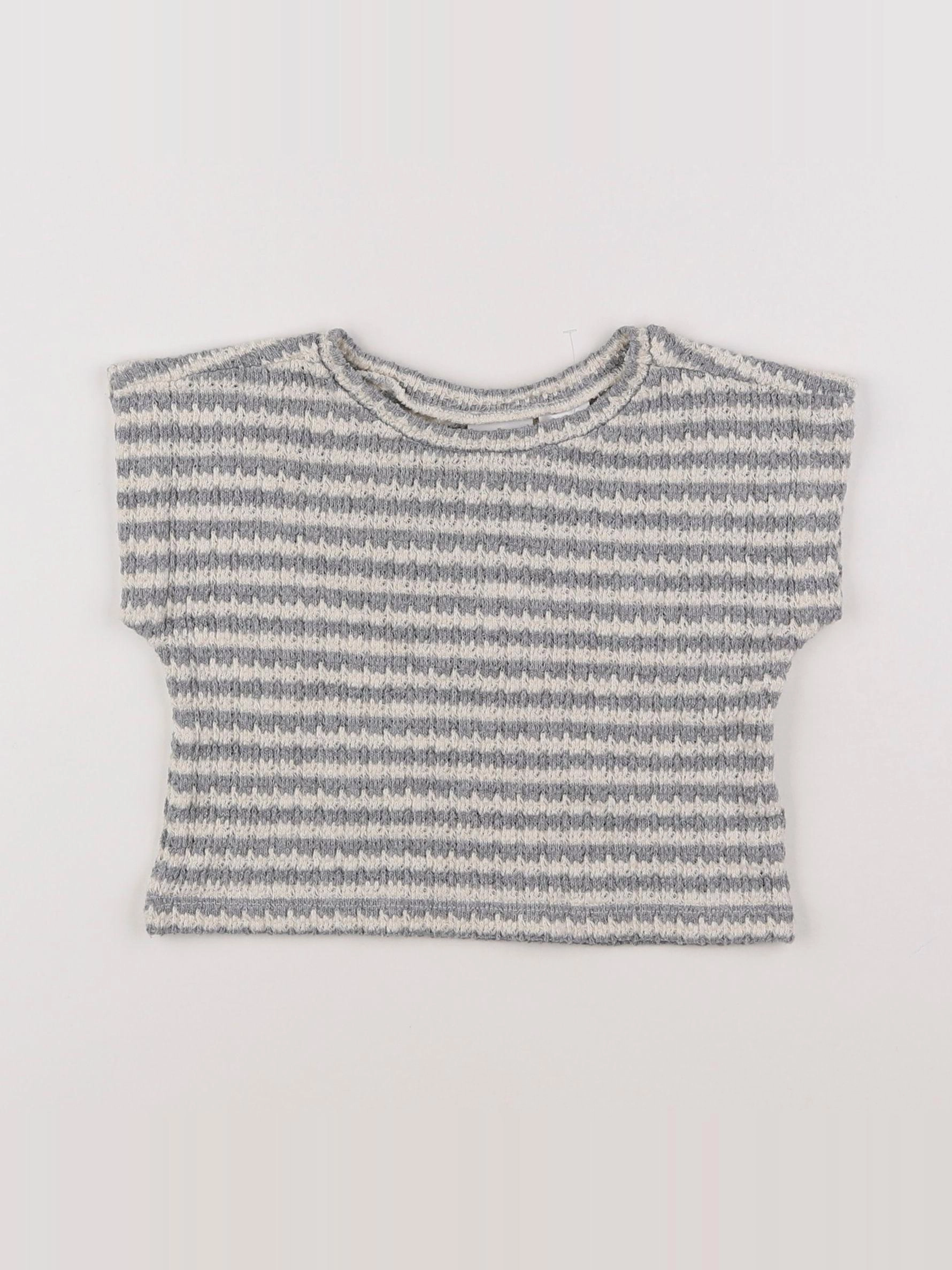 Zara - pull gris - 12/18 mois